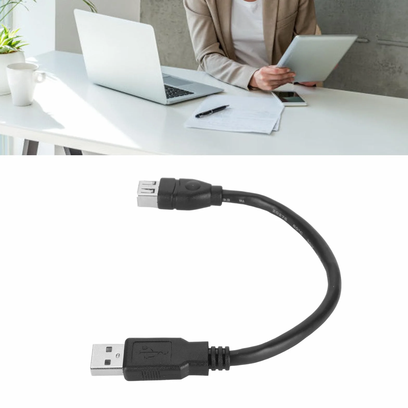 Asixxsix Firewire 1394 6-pin żeńsko-USB 2.0 A męski adapter kabel konwertujący