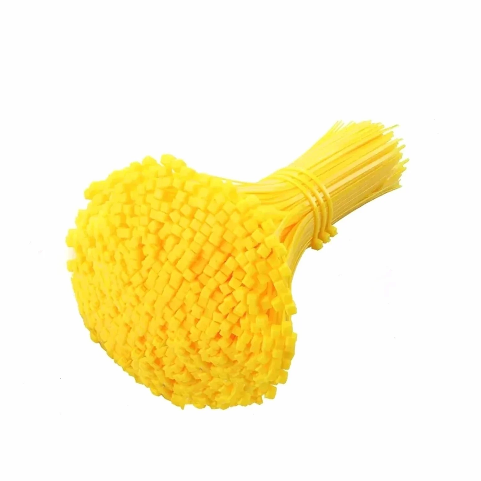 Samozamykające się opaski kablowe nylonowe 100/150/200 mm wielokolorowe plastikowe paski zaciskowe DIY organizer do mocowania kabli(Yellow,4x200mm x 1000pcs)