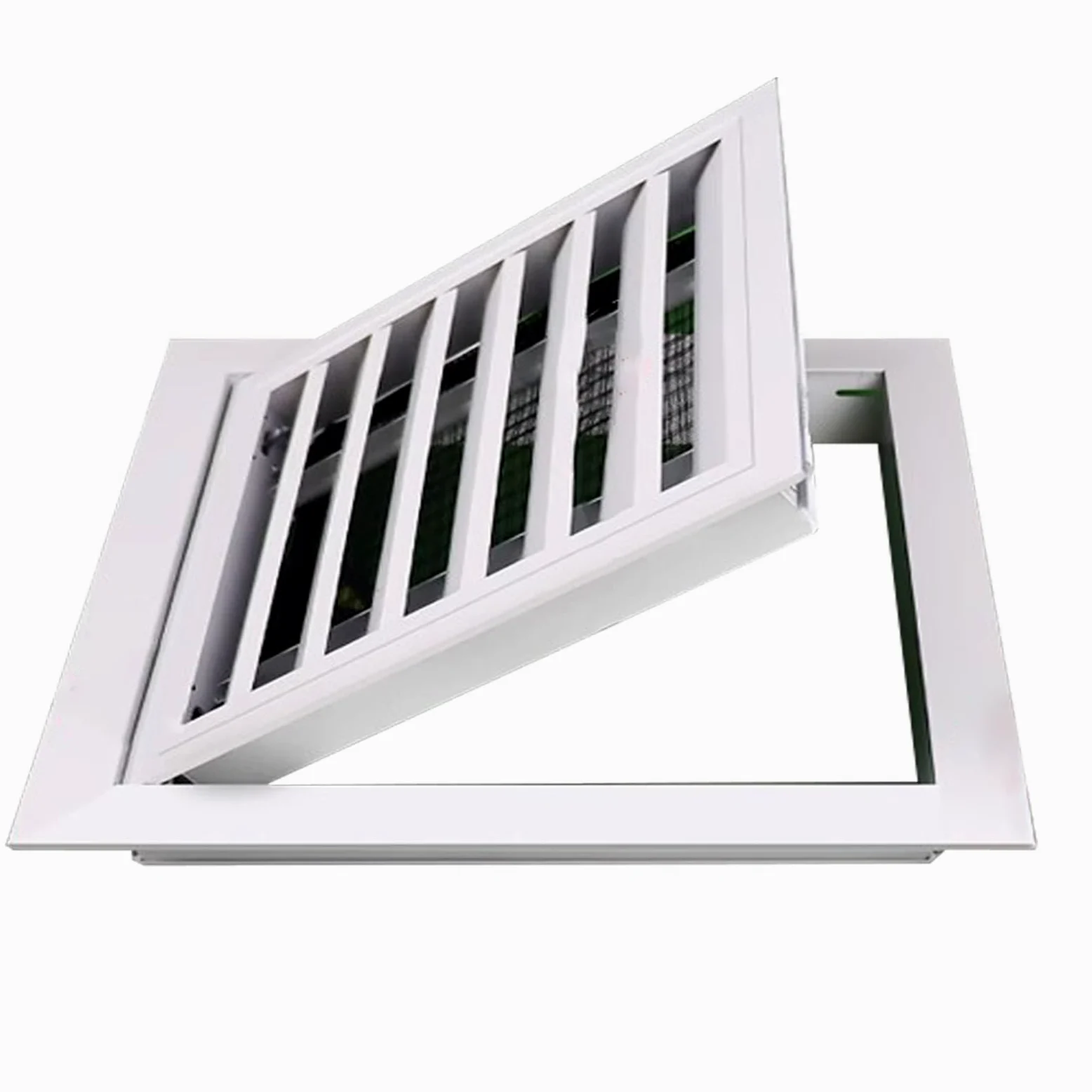 1 szt. Wytrzymały panel dostępu do żaluzji ze stopu aluminium - Drzwi dostępowe z możliwością dostosowania rozmiaru do płyt kartonowo-gipsowych z siatką filtracyjną(35x60cm)