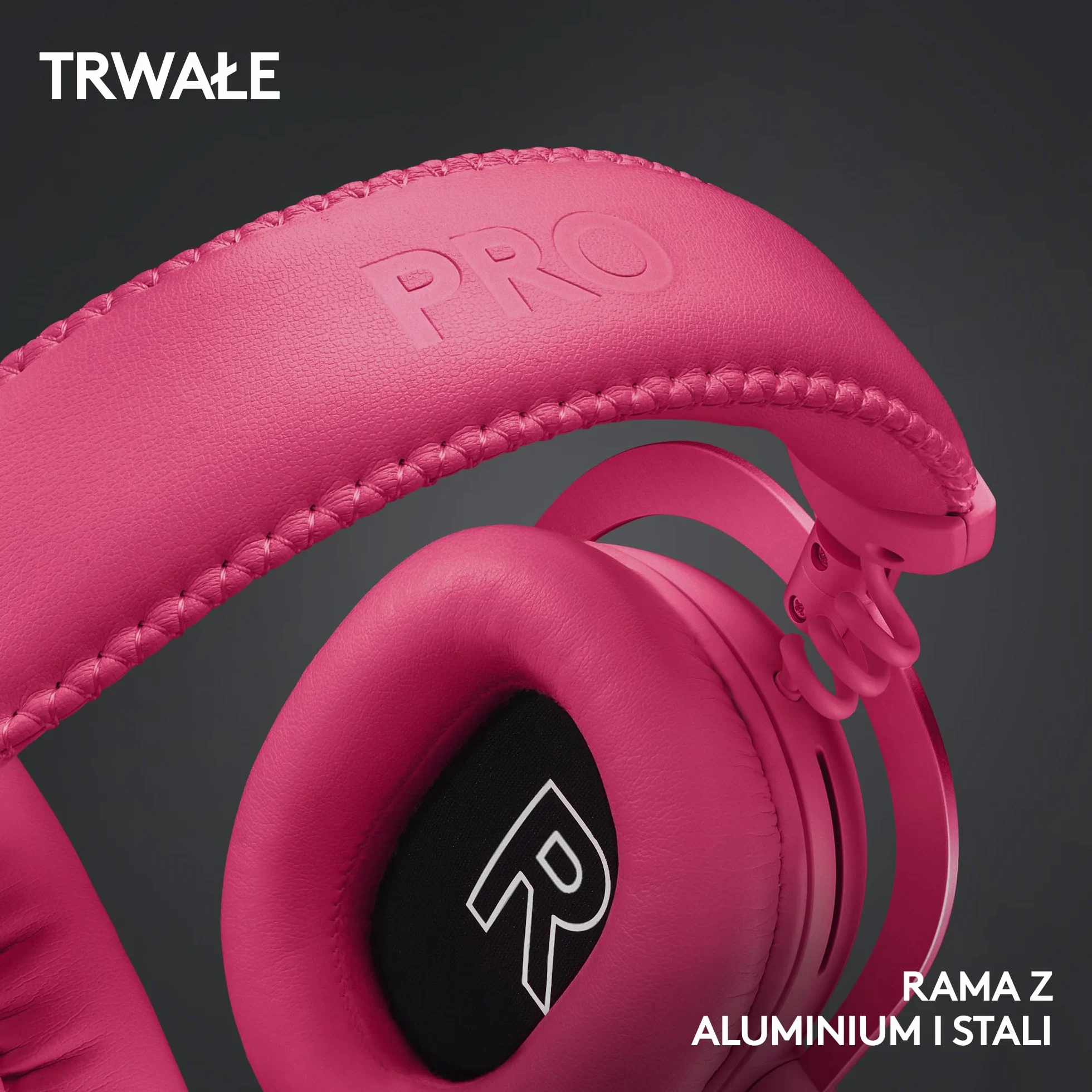 Logitech G PRO X 2 LIGHTSPEED bezprzewodowe słuchawki grafenowe 50 mm DTS:X 2.0–7.1 Surround Bluetooth USB Aux 3,5 mm PC PS5 PS4 Nintendo Switch Magenta