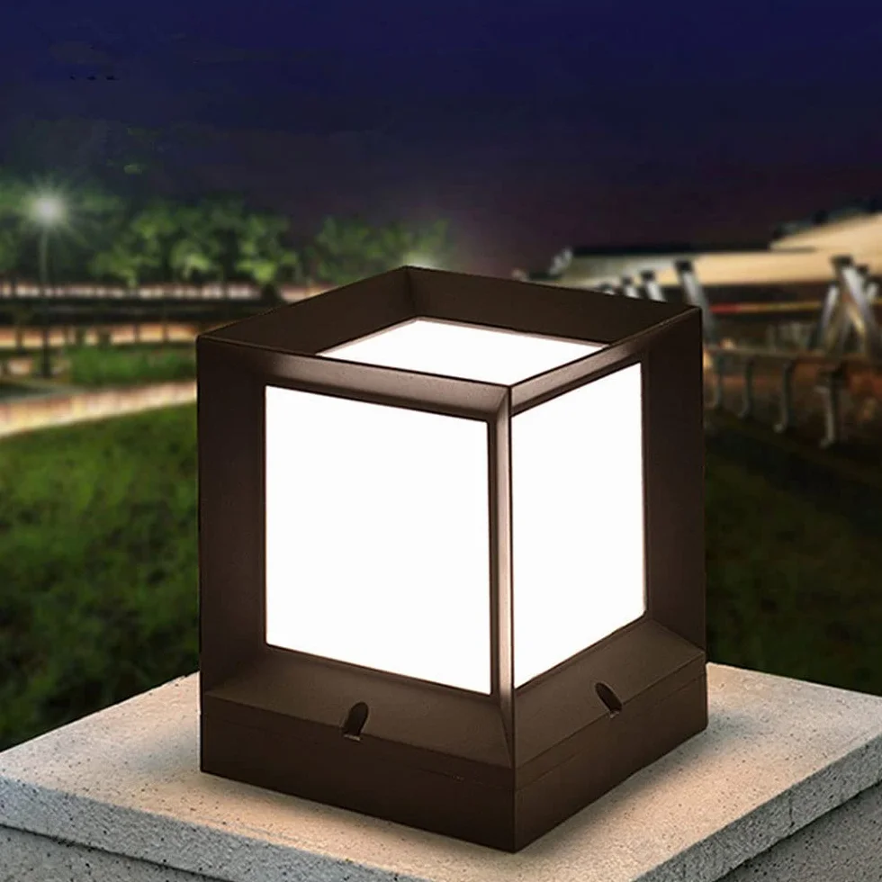 Lampy solarne, Aluminiowy Korpus Lampy Z Akrylowym Abażurem. Ocena W Warunkach Mokrych(15cm)