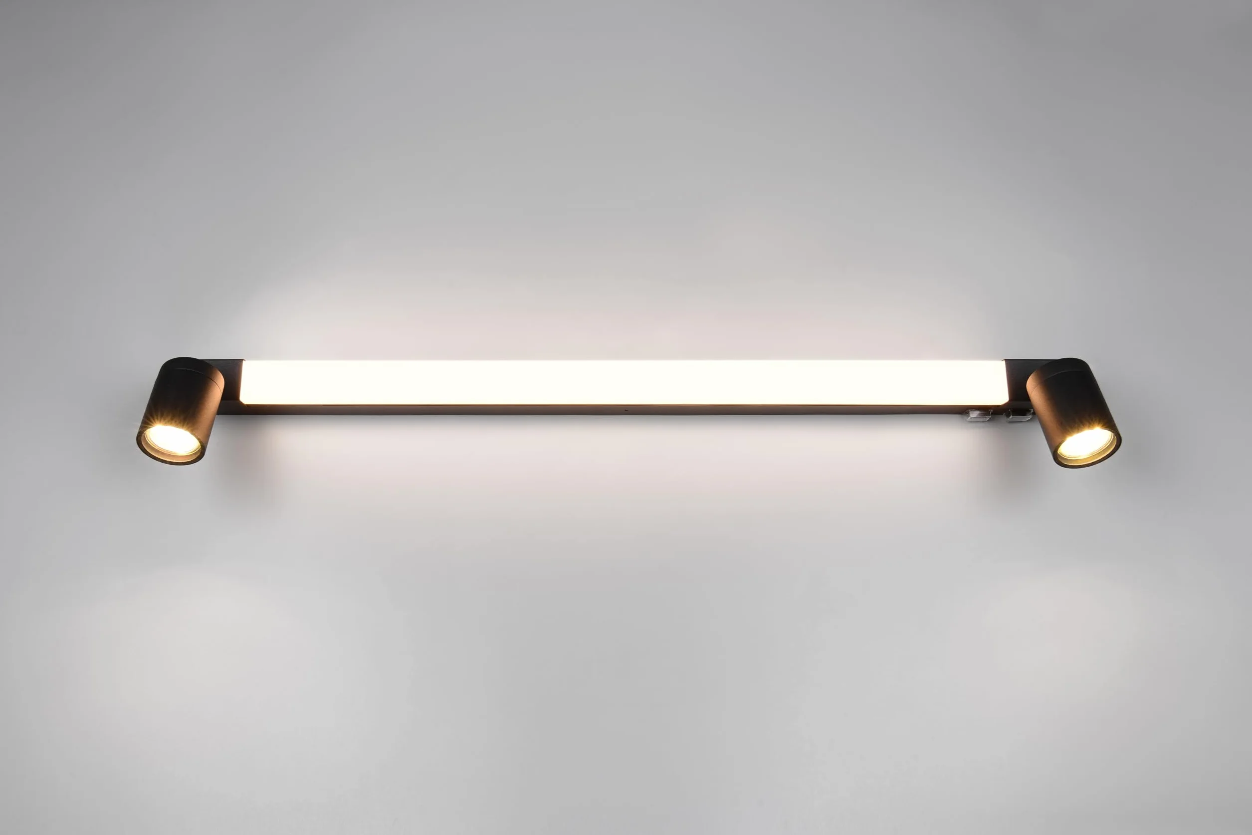 Trio Lampa łazienkowa LED Leuchten ENRICO 281479332, metal czarny matowy, 9 W LED, z wyłączeniem. 2x GU10, regulowany kolor światła