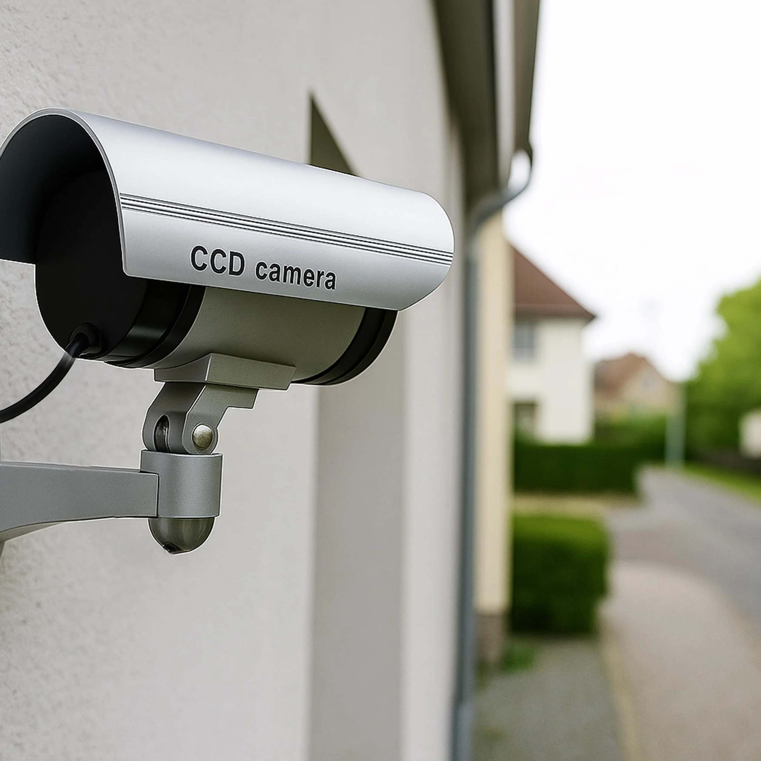 Retoo Atrapa kamery przemysłowej CCTV CCD z migającą diodą LED IR, Kopułka zewnętrzna i wewnętrzna, Odporna na warunki atmosferyczne, Czujnik bezpieczeństwa, fałszywy alarm do nadzoru domu i biura