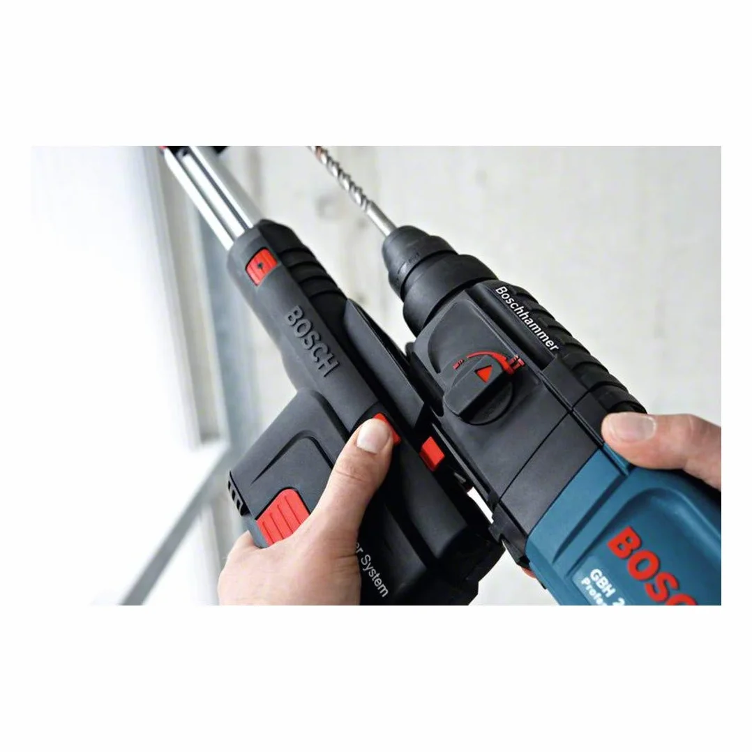 Bosch Professional: młot udarowo-obrotowy GBH 2-23 REA (zintegrowany i zdejmowany moduł odsysający, rękojeść dodatkowa, walizka)