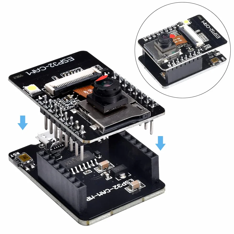 ESP32CAM 2640 moduł kamery WLAN Bluetooth platforma rozwojowa USB