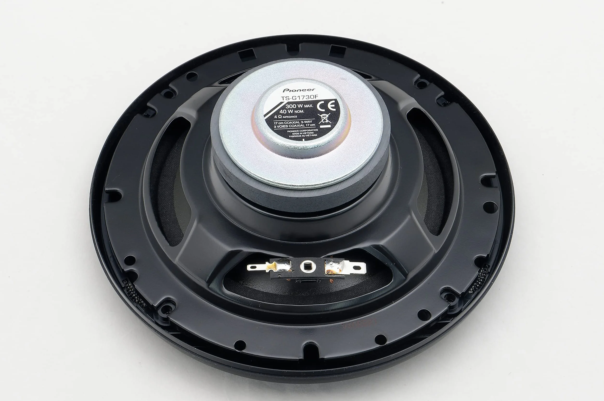 Pioneer TS-G1730F 3-drożny głośnik współosiowy do samochodów (300 W), 17 cm, mocny dźwięk, IMPP-Membr czarny