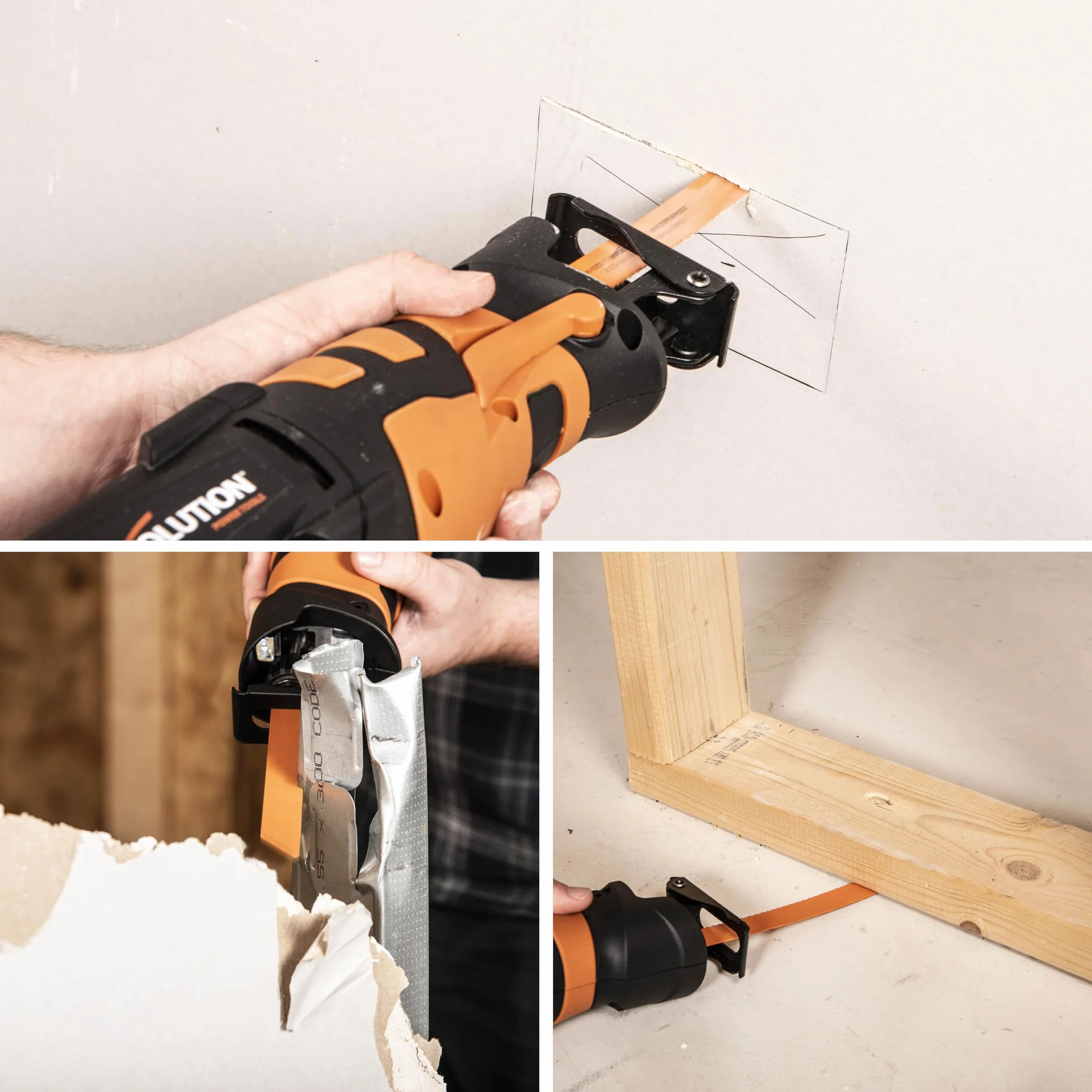 Evolution Power Tools R230RCP piła szablasta, piła uniwersalna, uchwyt obracany o 180°