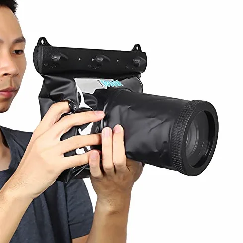 Osłona Aparatu Podwodnego, Wodoodporna Obudowa Podwodna HD Pokrowiec na suchą torbę do Aparatu SLR DSLR
