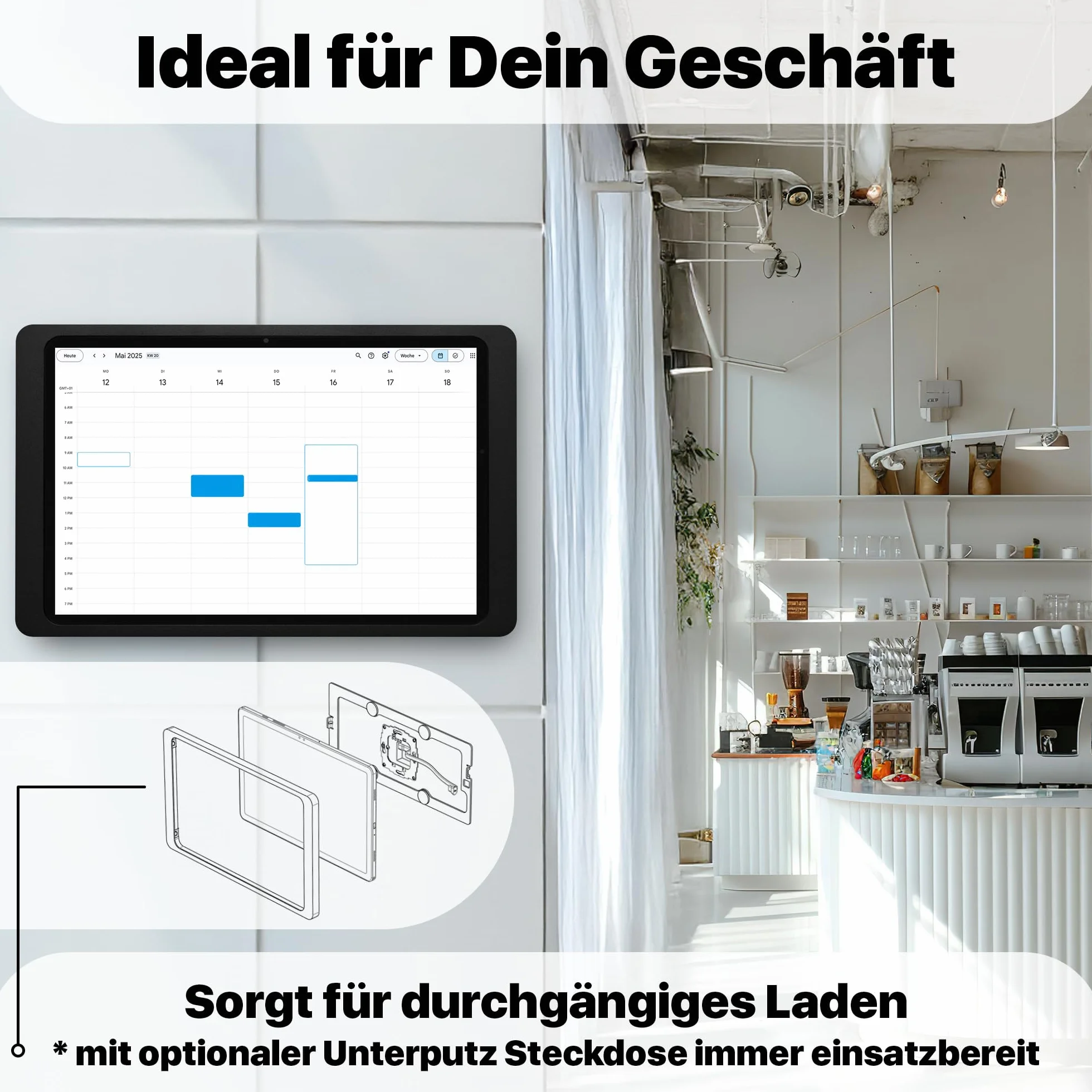 Companion Wall 2.0 uchwyt ścienny na tablet iPad Air Pro Samsung Galaxy Tab ochrona przed kradzieżą
