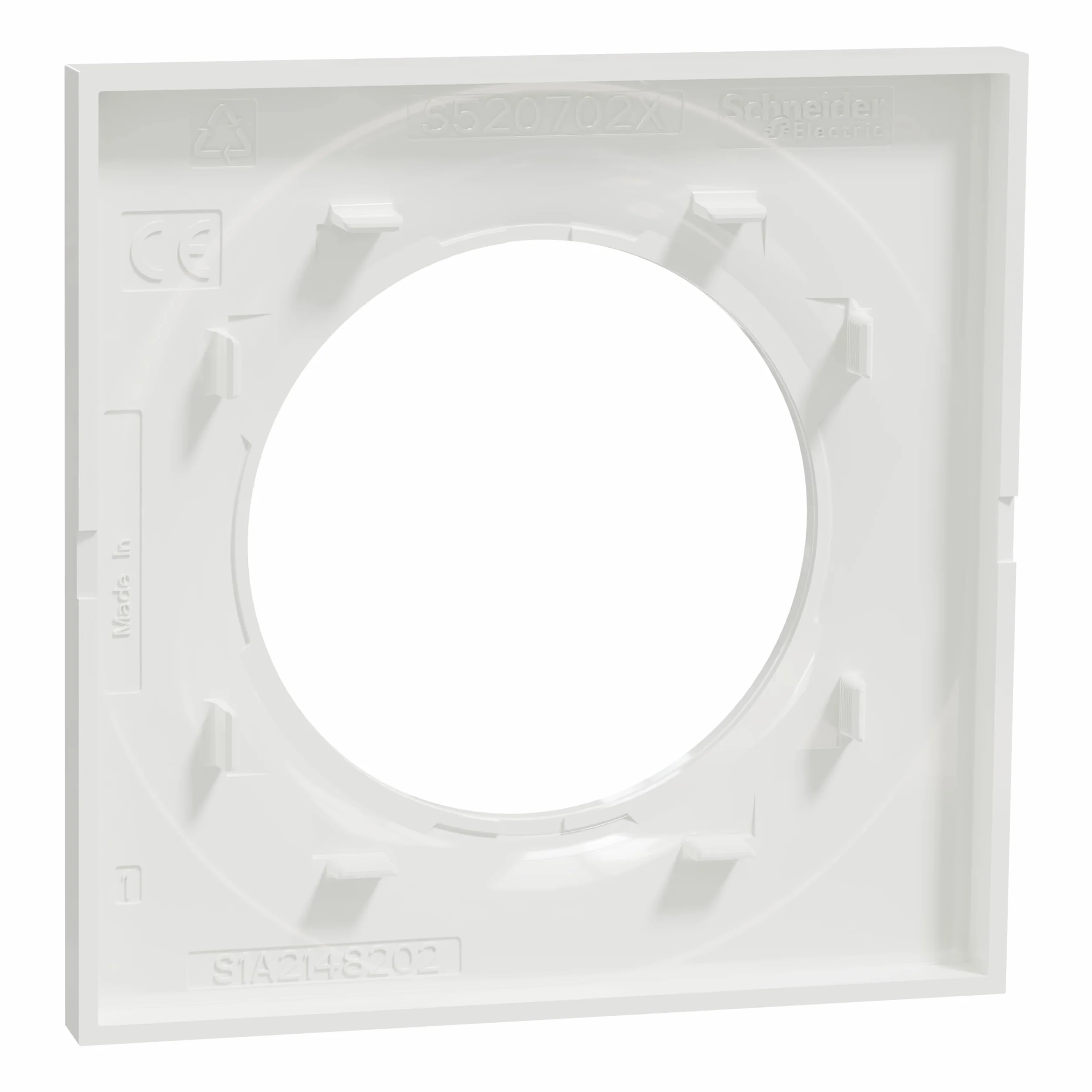 Schneider Electric S520702 Styl Rama 1-element, Biały