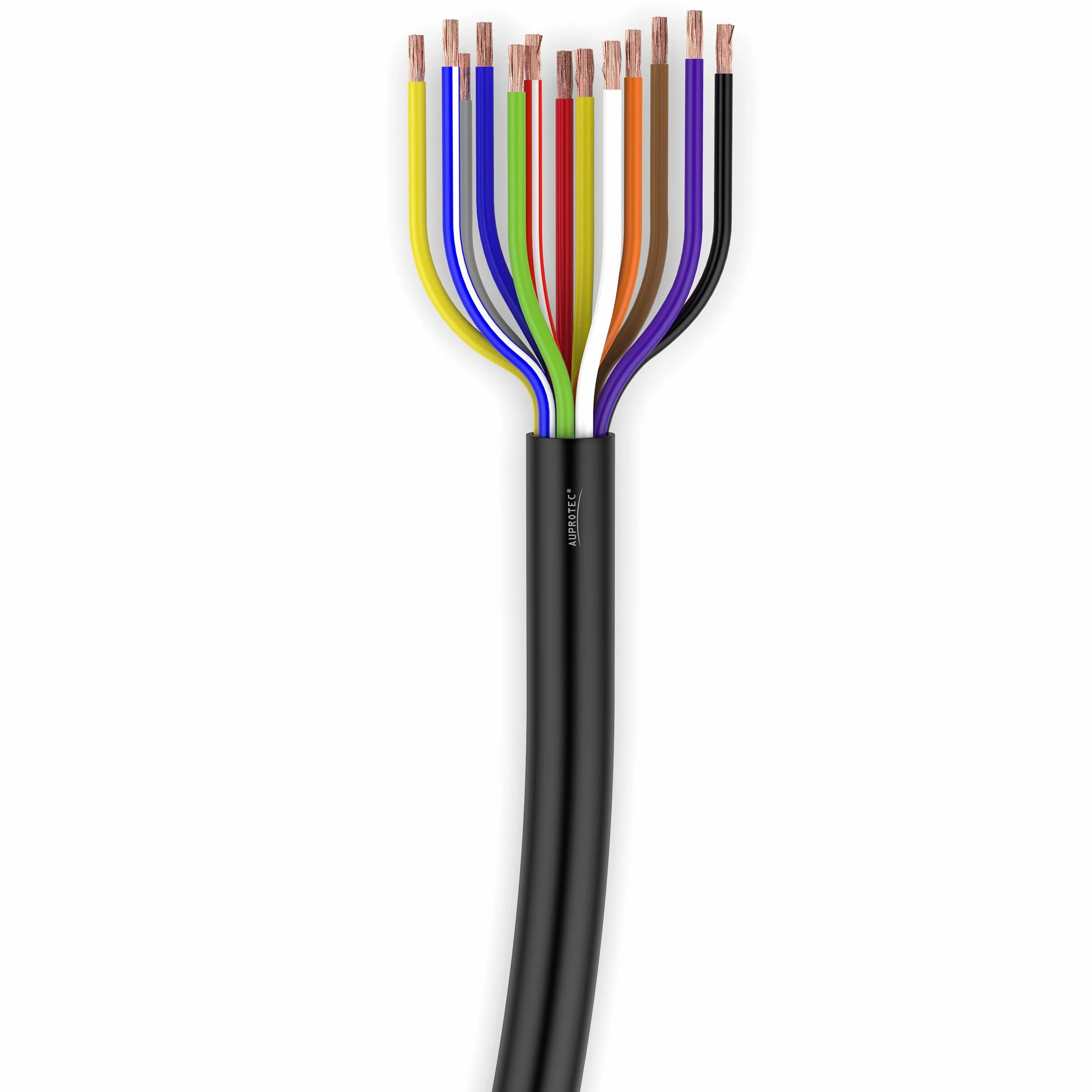10m przewód samochodowy 13 x 1,5 mm², okrągły 13-żyłowy kabel elektryczny FLRYY do przyczepy samochodowej