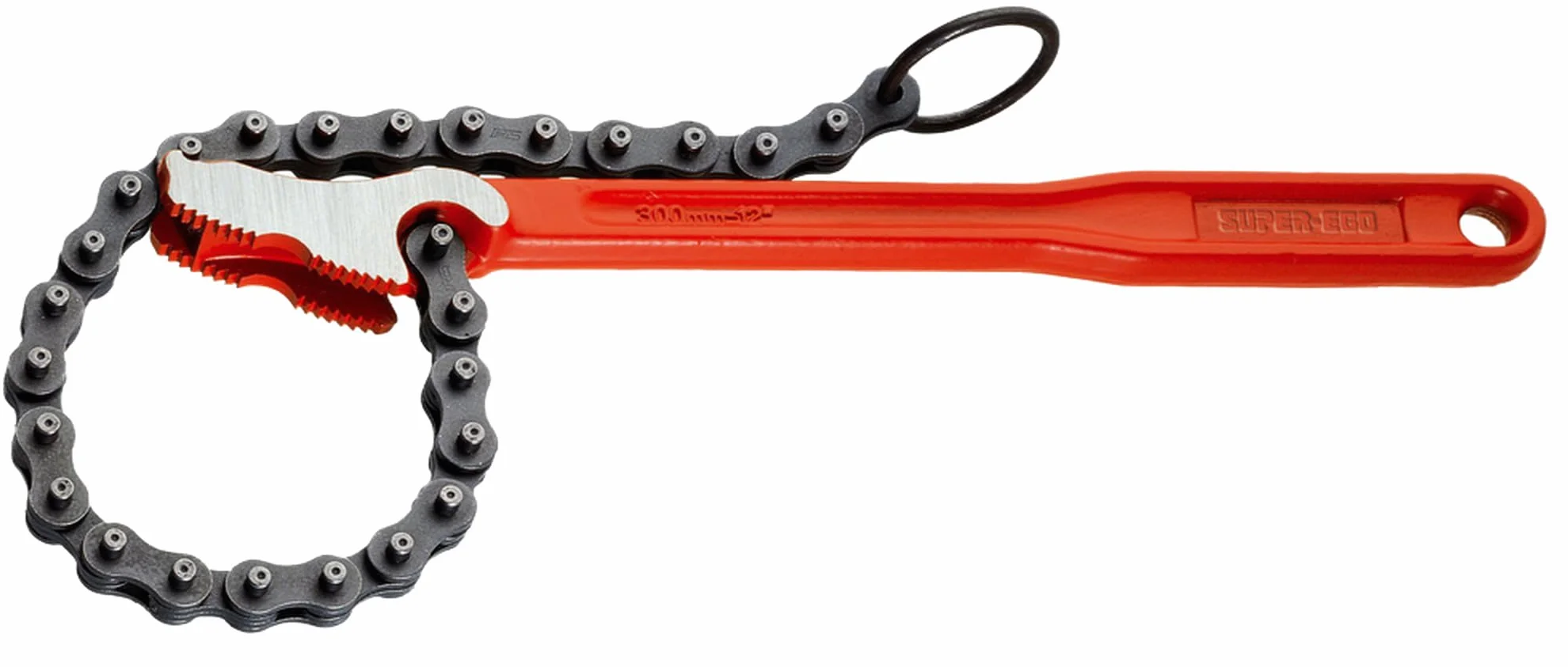 Rothenberger 107120000 dwustronny łańcuszek do kluczy, 12, 300 mm, czerwony