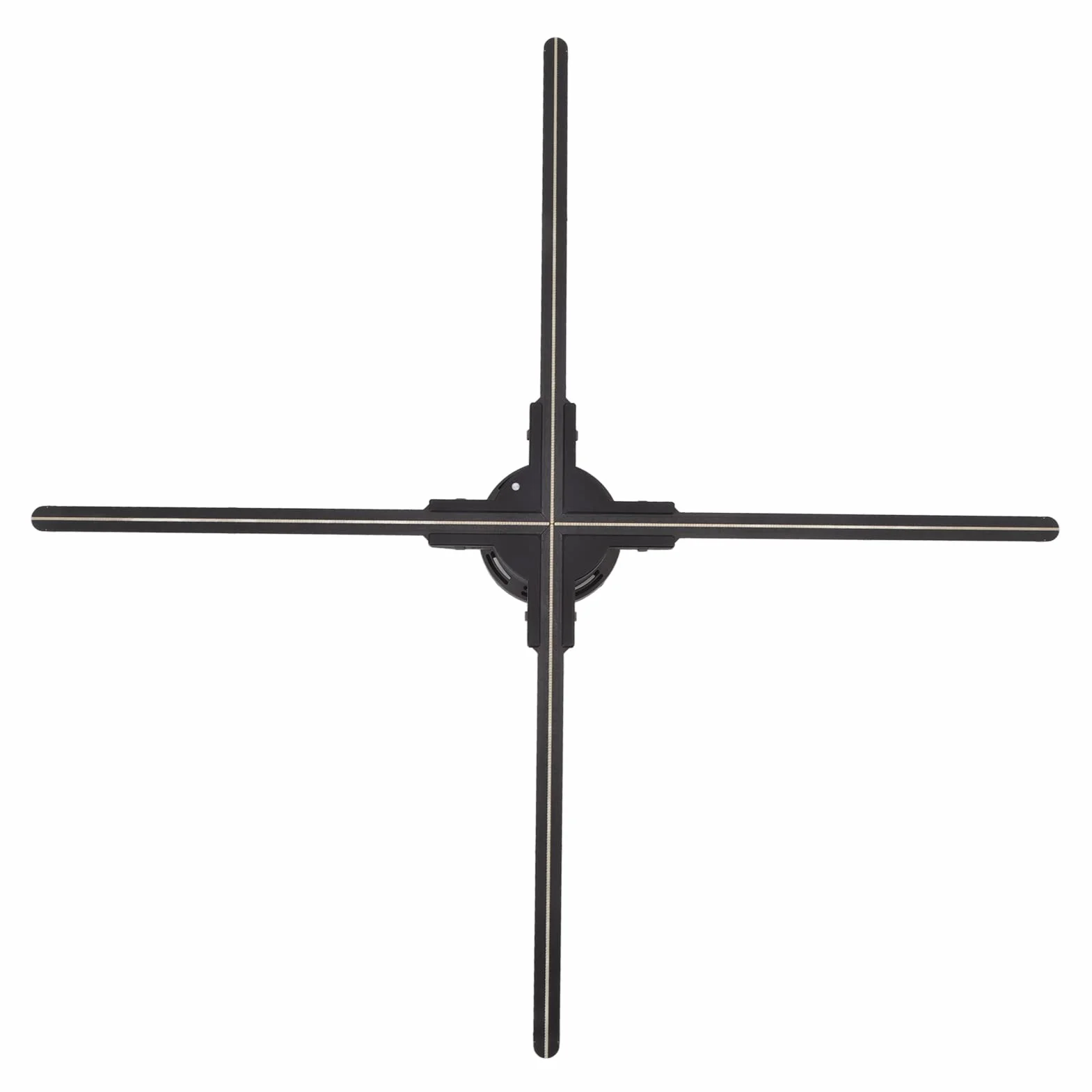 Hologram 3D WiFi 1600 x 832 832 diody LED wentylator stereo wyświetlacz z audio 70 cm dekoracja