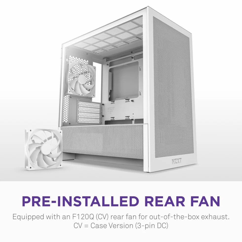 NZXT H3 Flow Obudowa Micro-ATX Biała 280 mm 240 mm Back-connect
