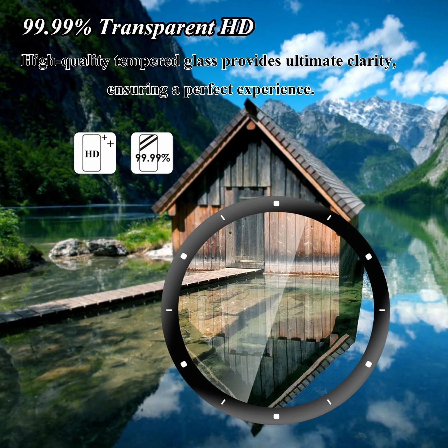 [4 sztuki ochraniacz ekranu kompatybilny z Garmin Venu 3 45 mm, pełne pokrycie 3D, twardość 9H, odporna na zarysowania, bez pęcherzyków powietrza, folia ochronna HD