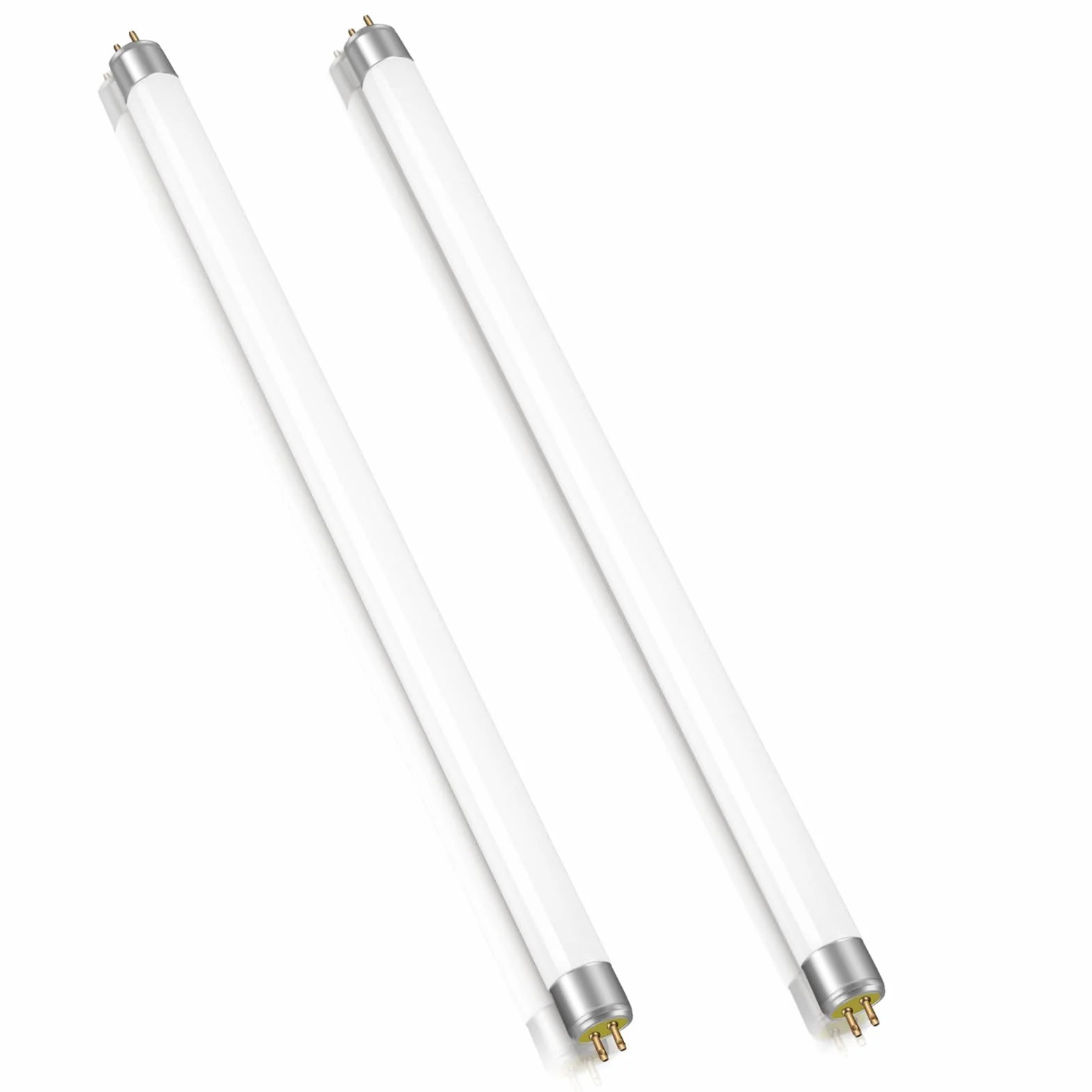 2 sztuki świetlówek 8 W, 300 mm, T5 ciepła biel 3000 K, 560 lm, podstawa G5, niskie zużycie energii, energooszczędne oświetlenie awaryjne, odpowiednie do kuchni, łazienki, szafy, garażu