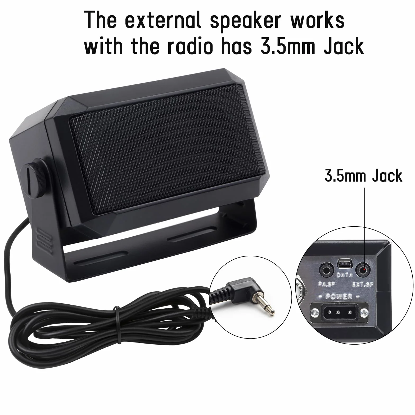EXTERNAL SPEAKER for Mobile Transceiver, Mobile Radio and Communication Radio