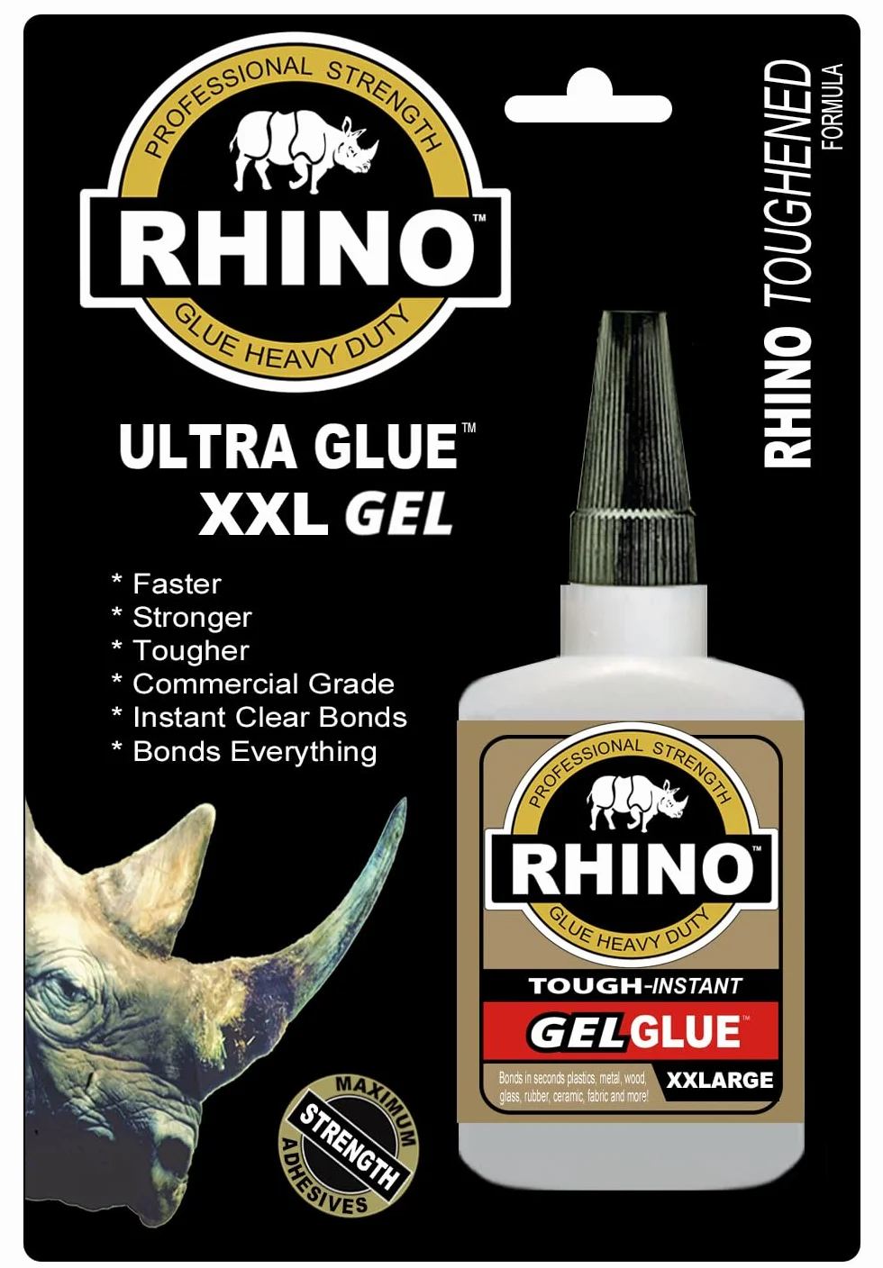 Rhino Glue Ultra Kit, wytrzymały 80 gramów, przezroczysty