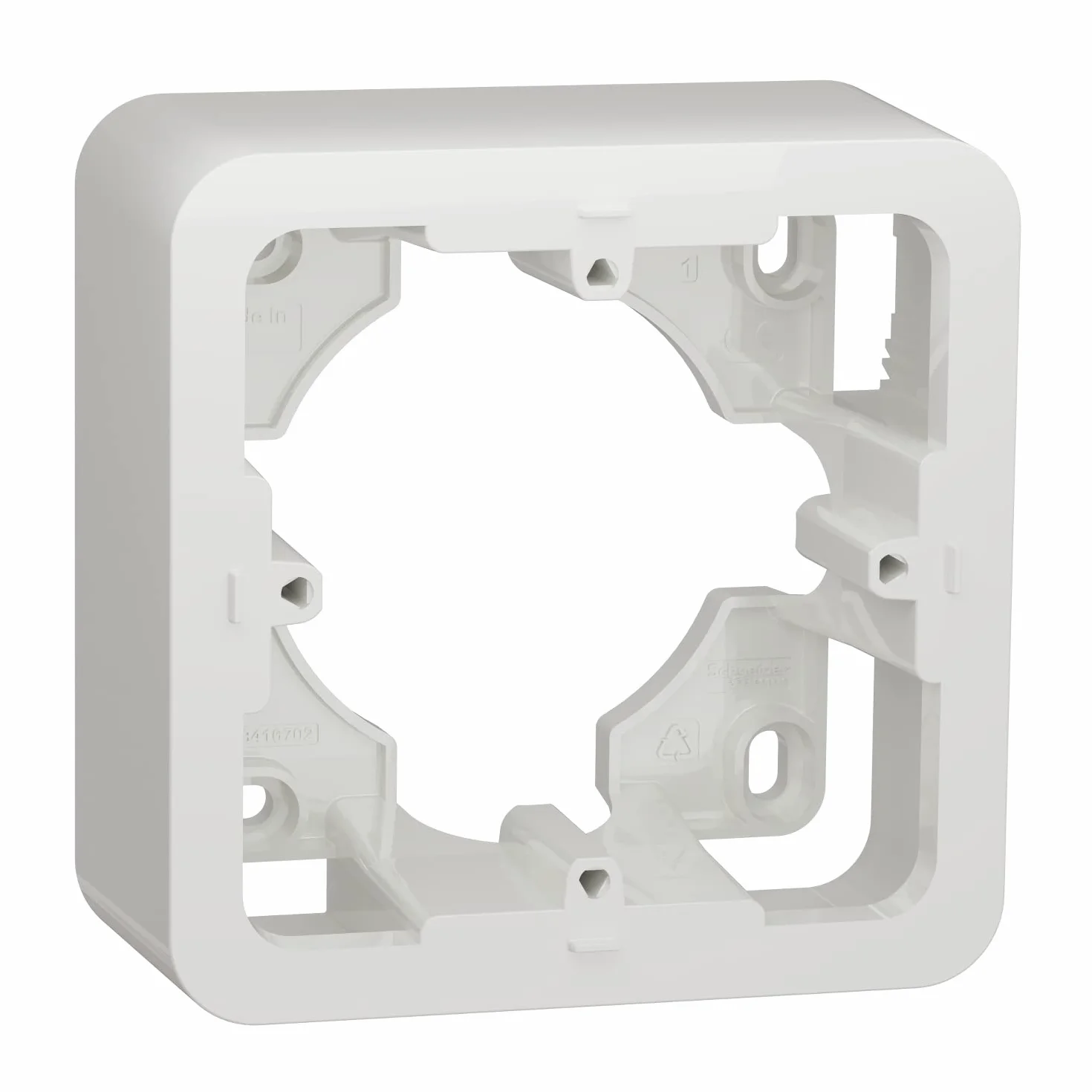 Schneider Electric NU840218 Unica - puszka wystająca - biała - 1 sztuka