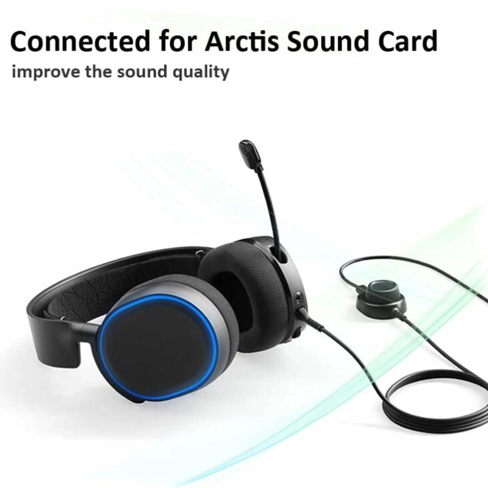 Zapasowy Kabel Audio do for Steelseries 3 5 7 Pro Prime, Zamienny Kabel do Gamingowego Zestawu Słuchawkowego