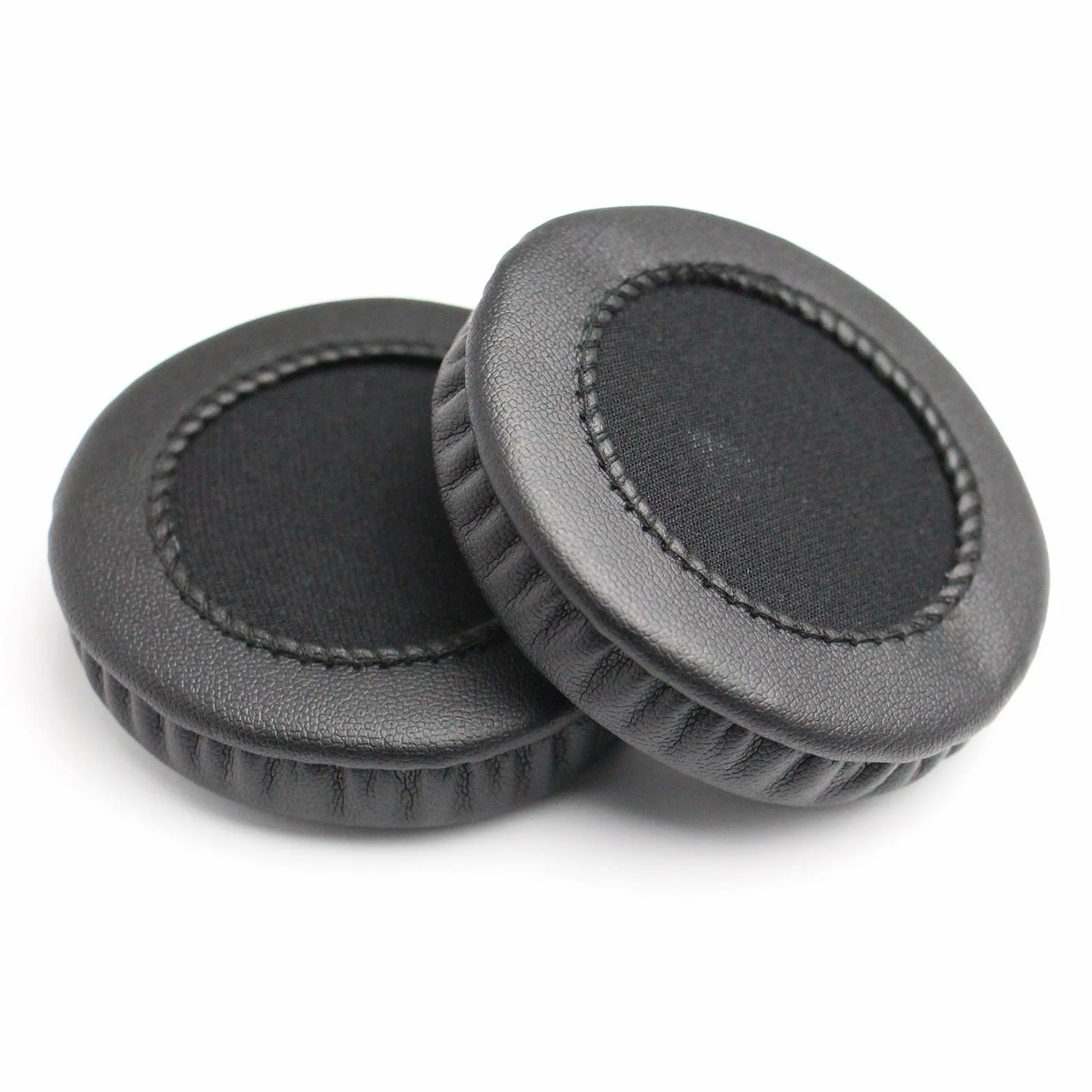 Yizhet 1 para okrągłych nauszników 70mm wymienne skóra proteinowa uniwersalne 7cm poduszki do słuchawek