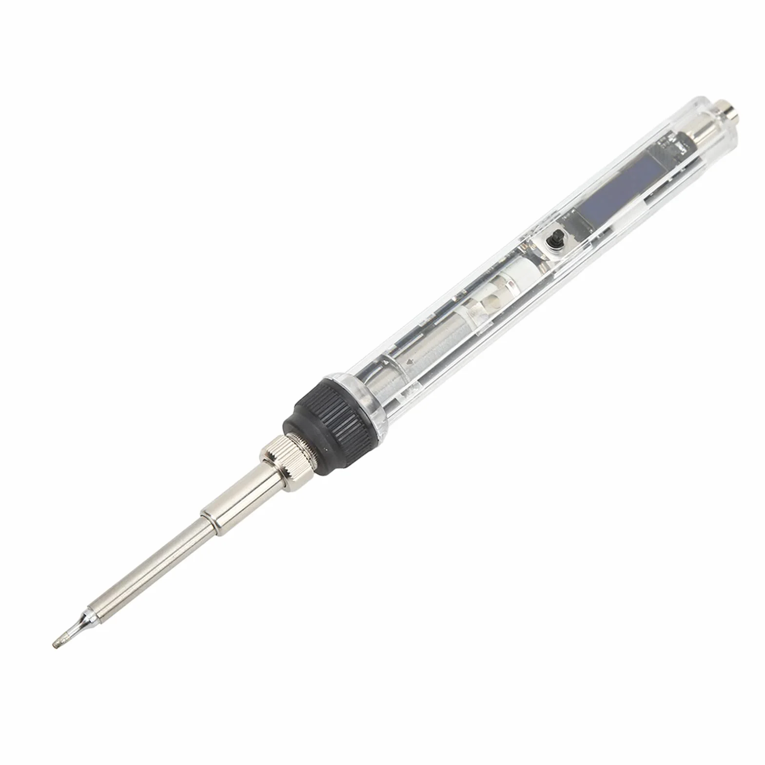 91-calowy wyświetlacz cyfrowy Przenośna lutownica do spawania - Lutownica elektryczna Stal nierdzewna T12 z wtyczką amerykańską 100-240 V i regulowaną temperaturą do 450 stopni