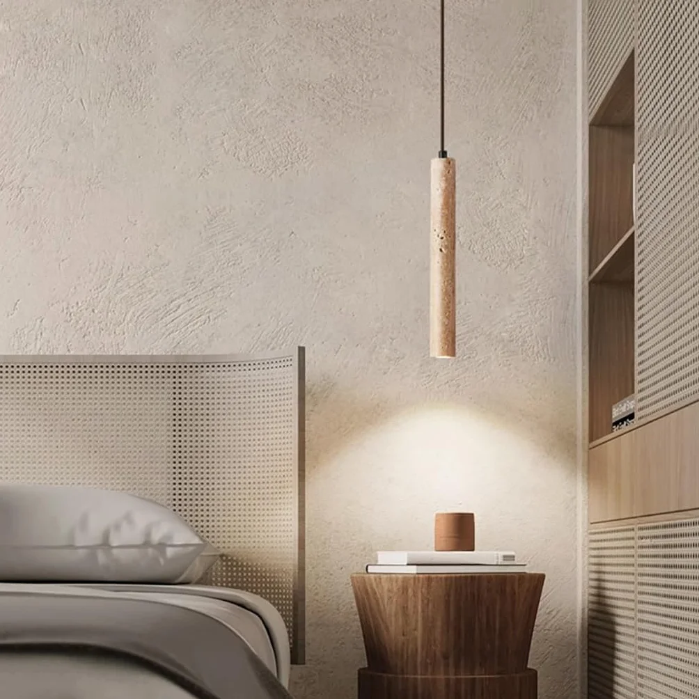Światło Zawieszone W Stylu Retro Żółta Kamienna Lampa Wisząca Światło Zawieszone W Stylu Wabi Sabi Oświetlenie Dekoracyjne Regulowane Światło Zawieszone Do Sypialni Korytarz Bar(2 pack)