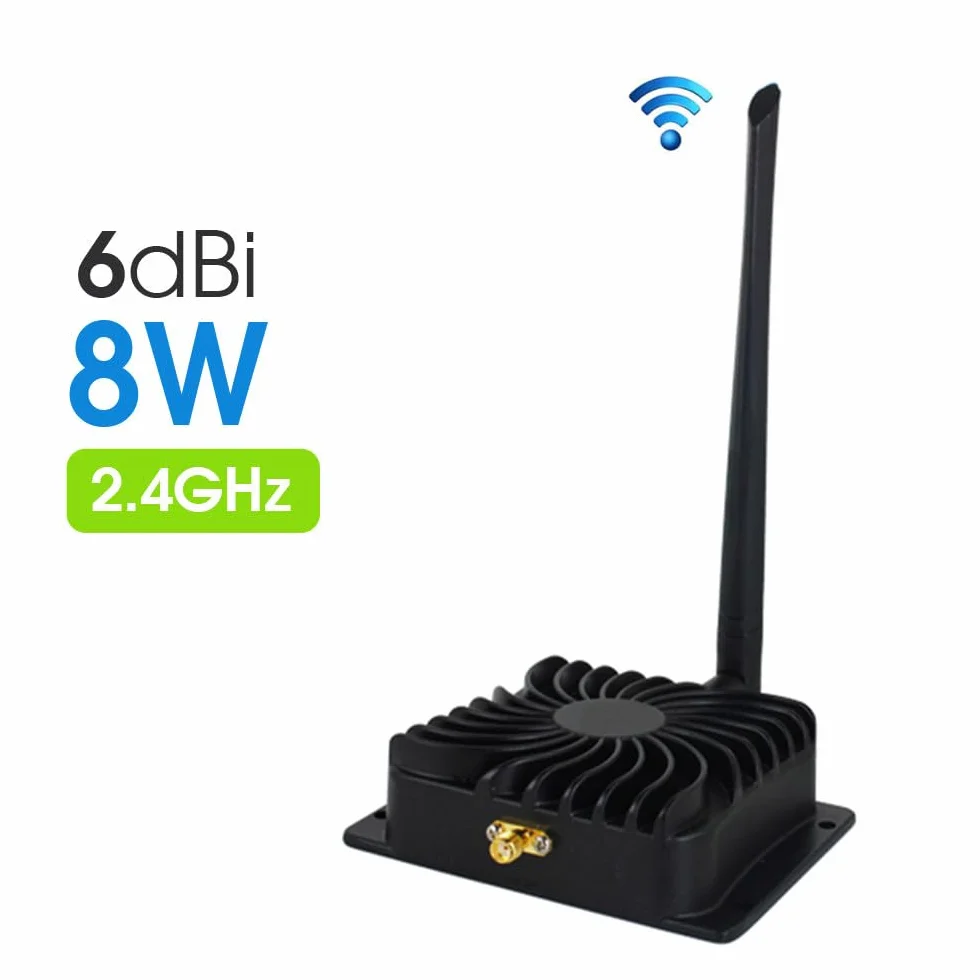 Bezprzewodowy wzmacniacz sygnału WiFi 2.4GHz 8000mW 39dBm Repeater Extender