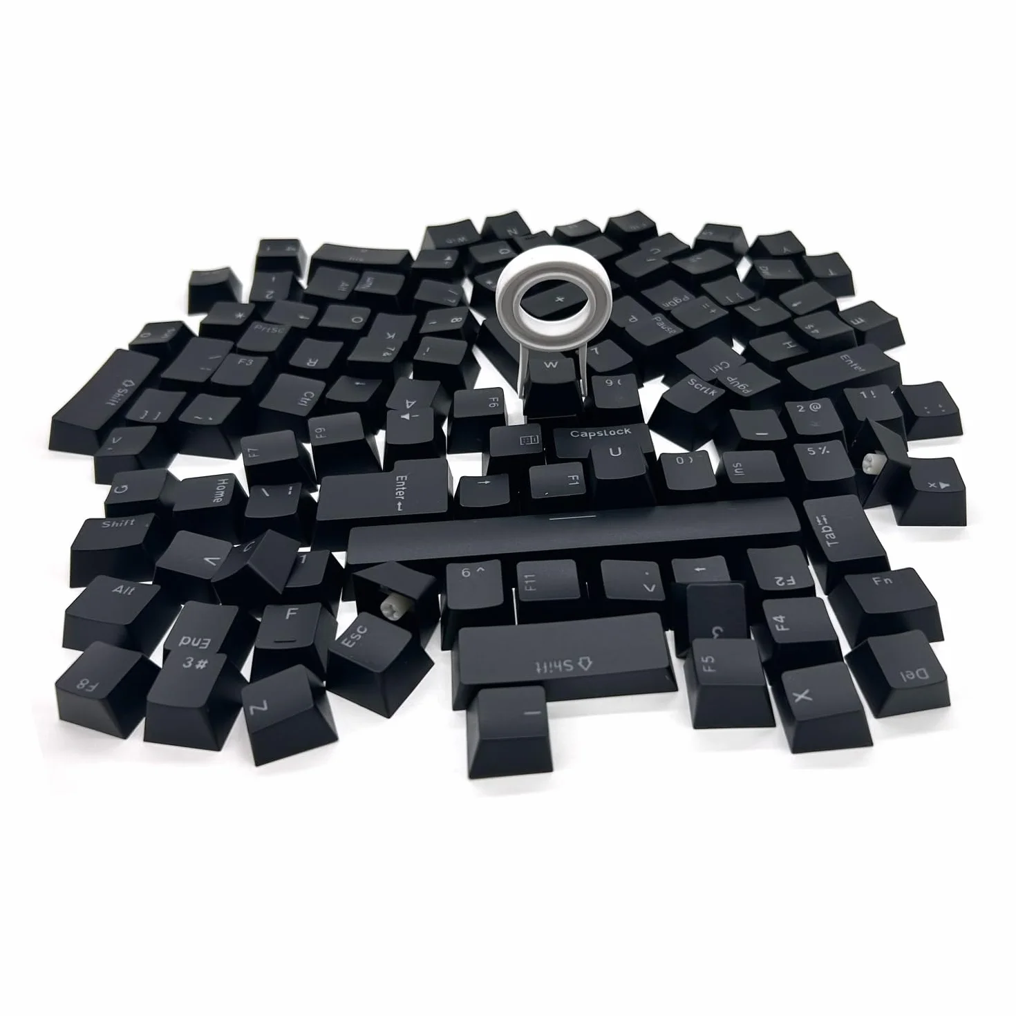Nasadki klawiszy do klawiatury mechanicznej MX Doubleshot LED OEM 104 klawisze czarne