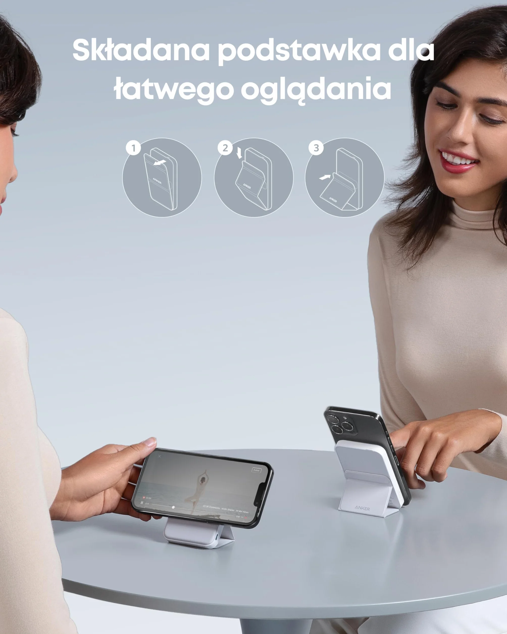 Anker Power Bank 622 Magnetic Battery MagGo 5000 mAh USB-C bezprzewodowa ładowarka do iPhone 16/15/14/13