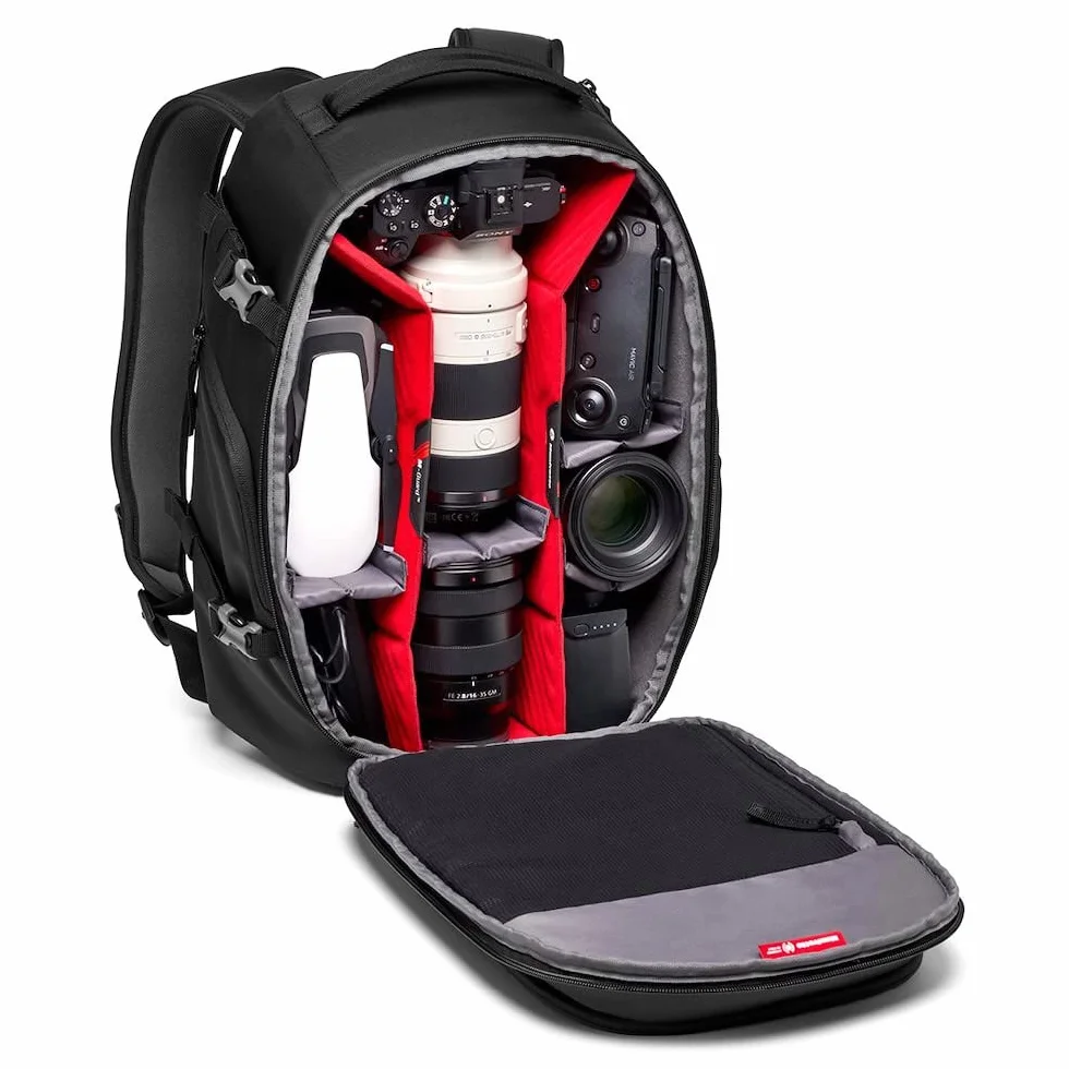 Manfrotto Advanced Fast III, Professional SLR/Hybrid Backpack with Lenses and Laptop, with Interchangeable Padded Compartments, Side Access, Tripod Mounts