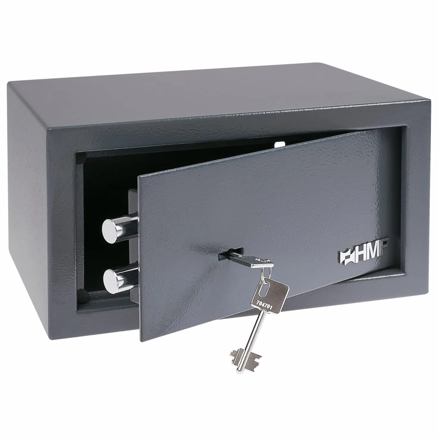 HMF 49217-11 Sejf meblowy z zamkiem dwubrodowym, 31 x 17 x 25 cm, antracyt