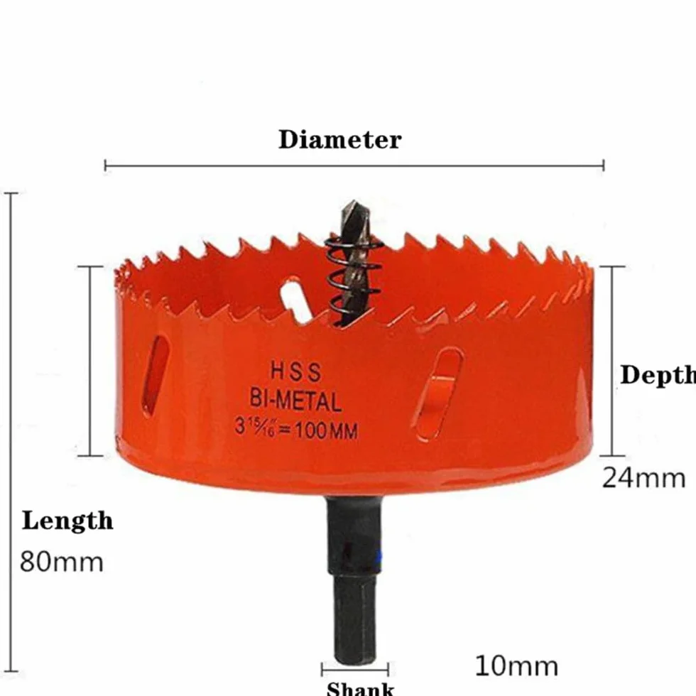 Otwornica M42 16-200mm wiertło HSS stalowe bimetaliczne piły otworowe do drewna przecinarki do drewna narzędzia stolarskie, 53mm