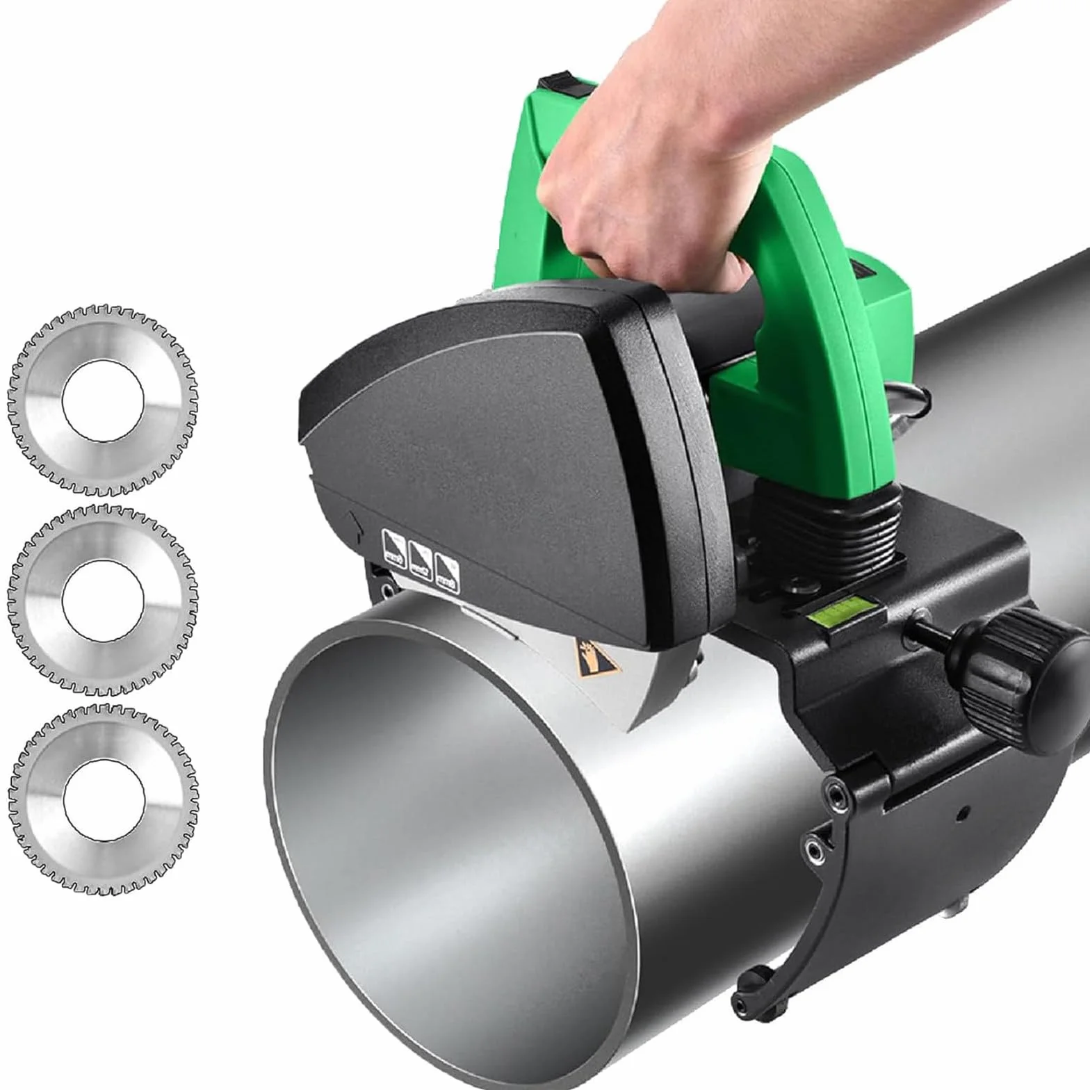 Elektryczna automatyczna przecinarka do rur, obcinak do rur PVC, tnie do 15-400 mm, wytrzymały obcinak do rur ze stali nierdzewnej, węży plastikowych i rur elektroinstalacyjnych 220mm