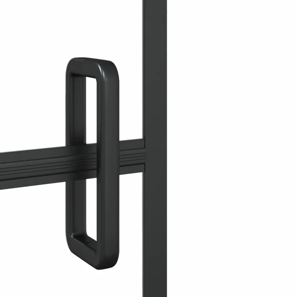Kabina prysznicowa ESG 100 x 140 cm, czarna | Profil aluminiowy, szkło hartowane, materiał montażowy w zestawie, łatwy montaż
