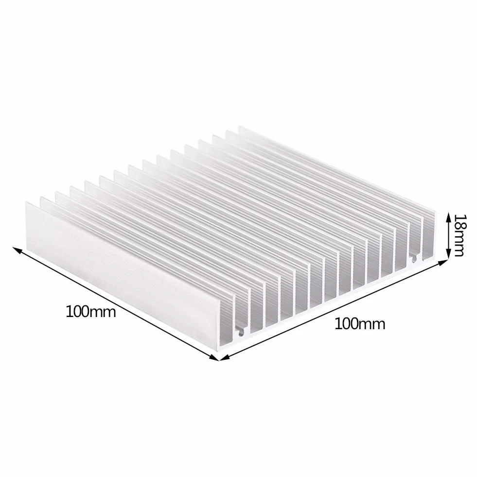 Aluminiowy radiator 100 x 100 x 18 mm Heatsink do procesora