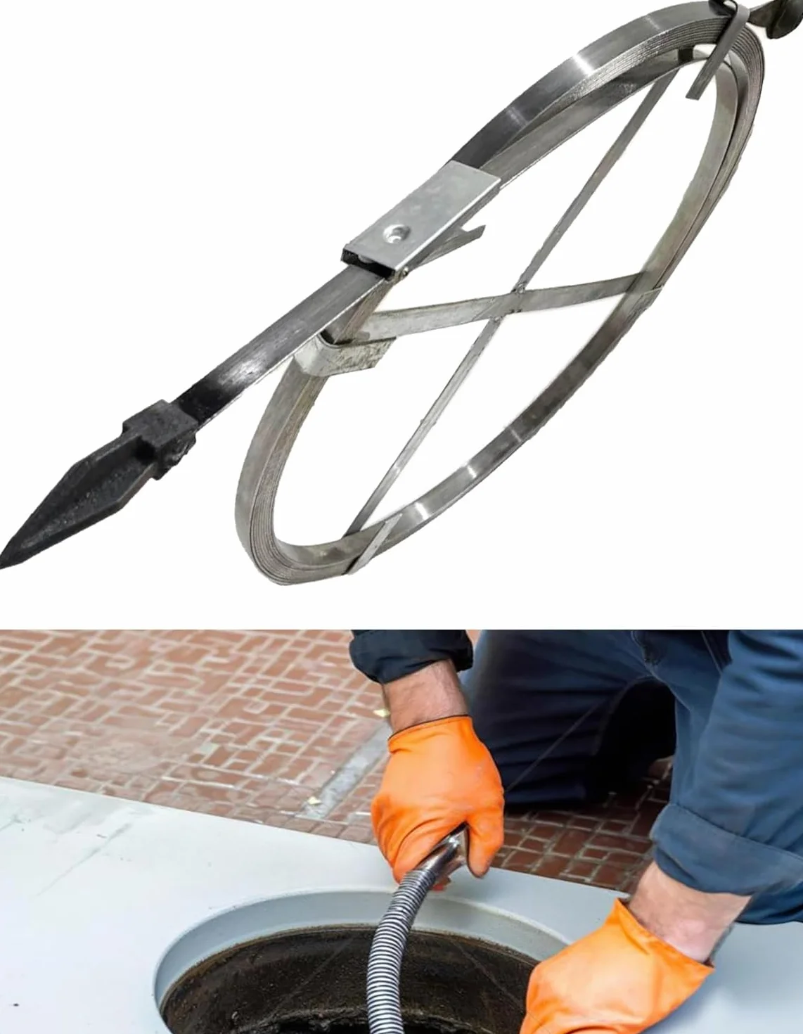 Pręt stalowy – 2,5 mm do głównych rur spustowych(L 50m W 5cm)