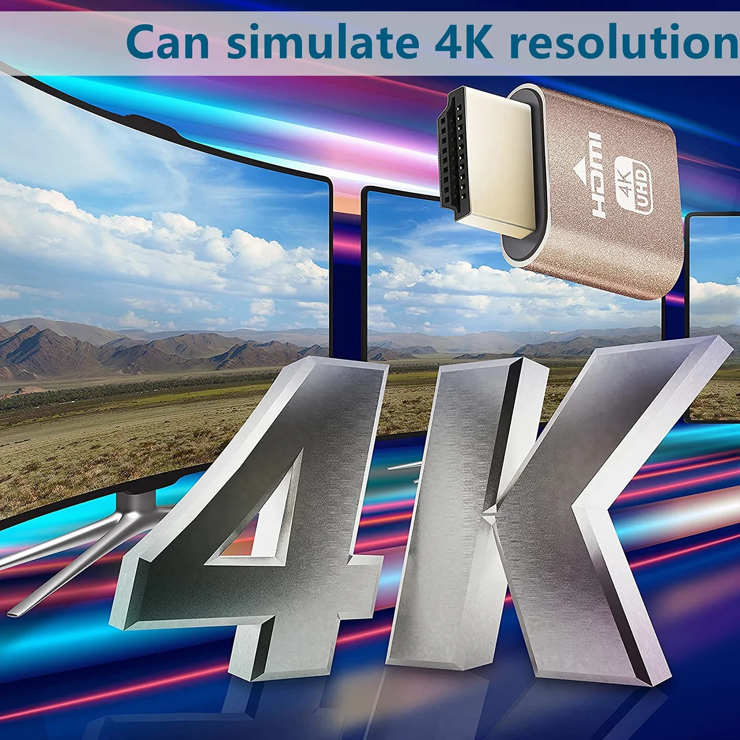 HDMI Fake Load VGA Analog Camouflage HD Ekran blokady Wirtualny wyświetlacz, DispalyPort Headless Ghost Display