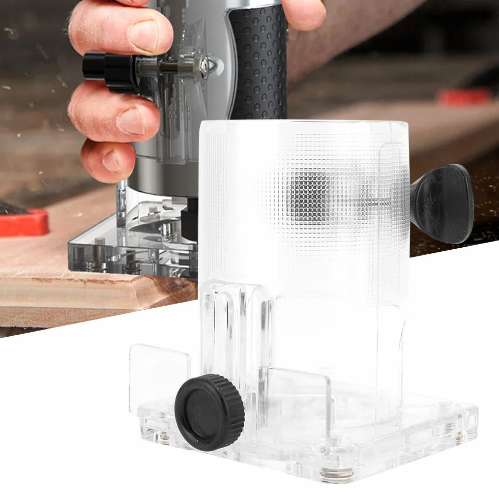 Plastikowa podstawa trymera Frezarka do drewna Router Elektronarzędzie Przezroczysta plastikowa podstawa (pogrubiony)