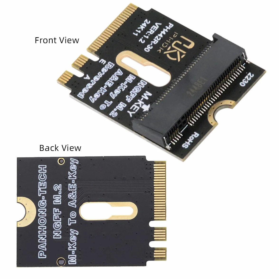 Karta 2230 NGFF A+E-Key na NVME M-key żeński przedłużacz PCI-E 4.0 adapter SSD 2280
