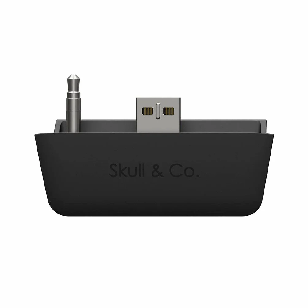 Skull & Co. AudioBox dla Xbox (XSX/XSS/Elite) Kontrolery: Bluetooth 5.0 Bezprzewodowy adapter nadajnika audio o niskim opóźnieniu - czarny
