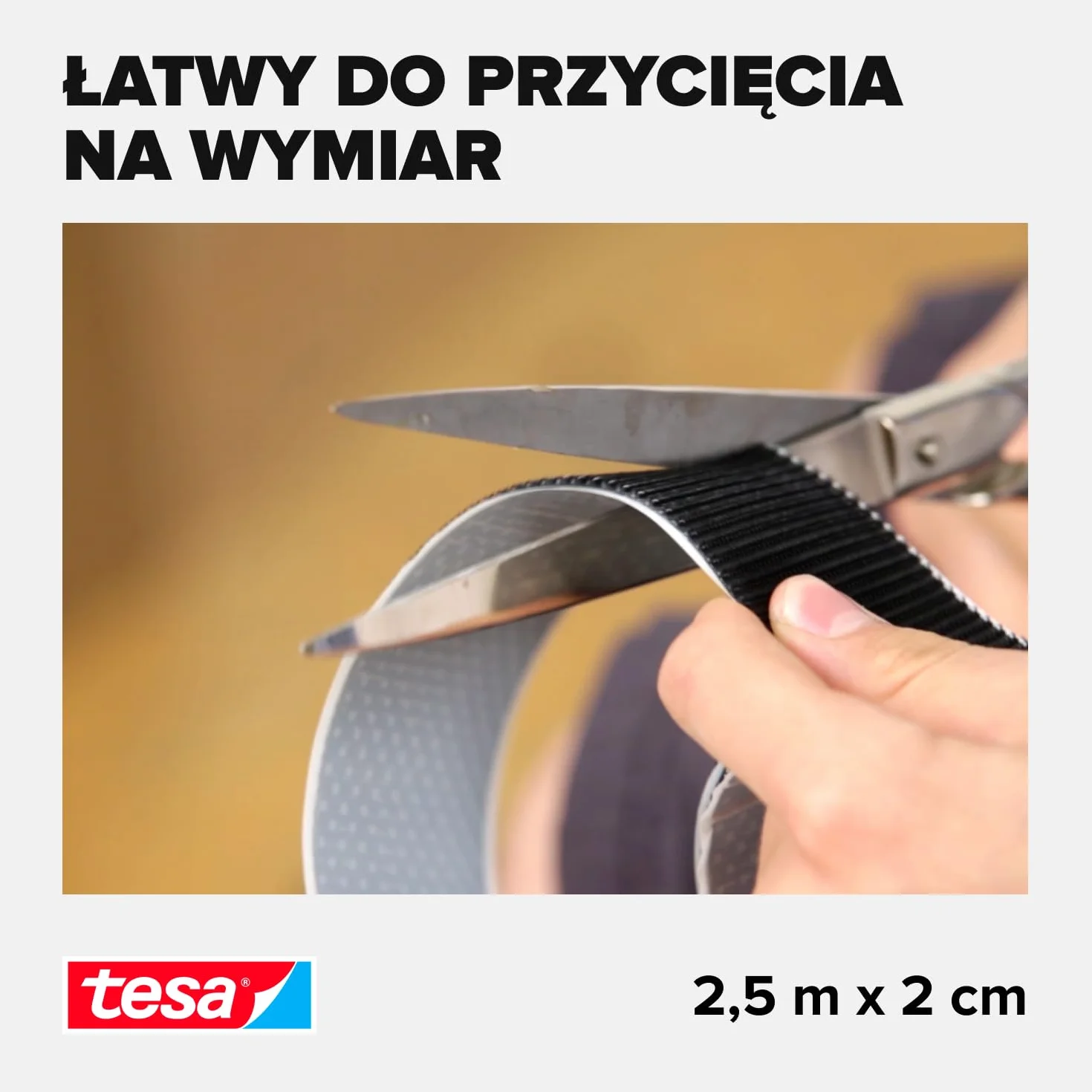 Tesa 55225-00002-01 Uniwersalna Taśma Pętelkowa Biała 2,5m