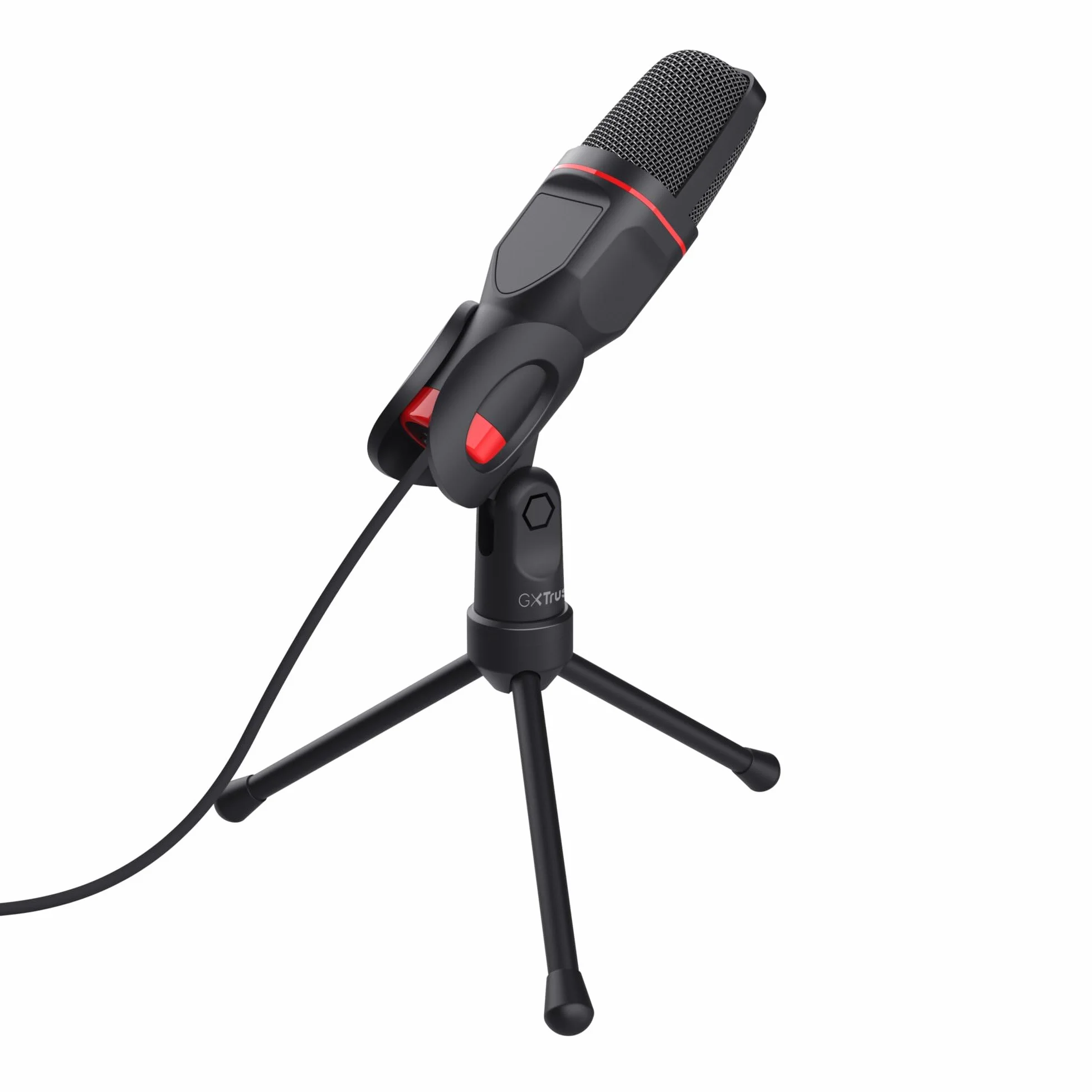 Trust Gaming GXT 212 Mico 23791 Mikrofon, 44 dB, Czarny/Czerwony