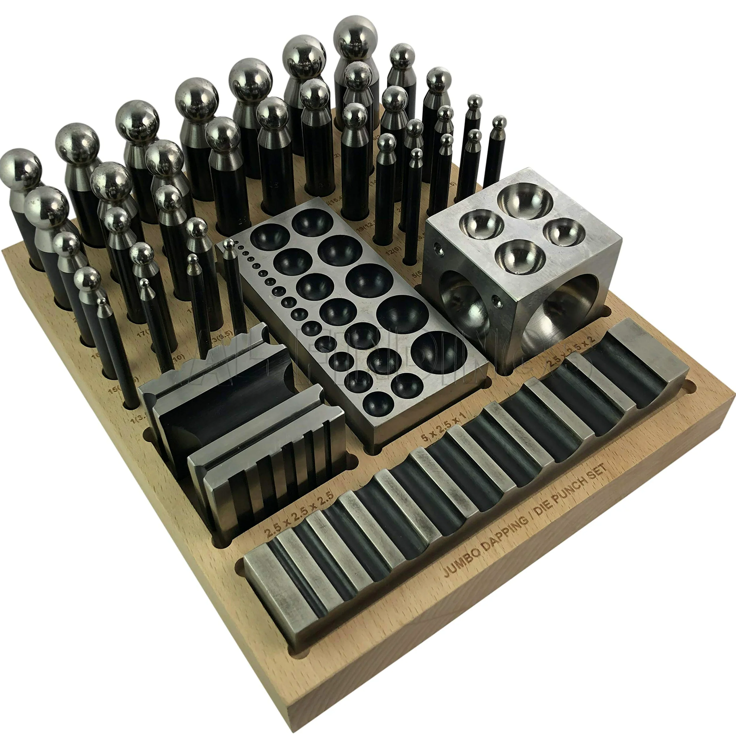 Jewellers Tools 40-częściowy zestaw narzędzi do obróbki metalu FormeXX40, stal, metalowy uchwyt, funkcjonalny/przemysłowy, metaliczny