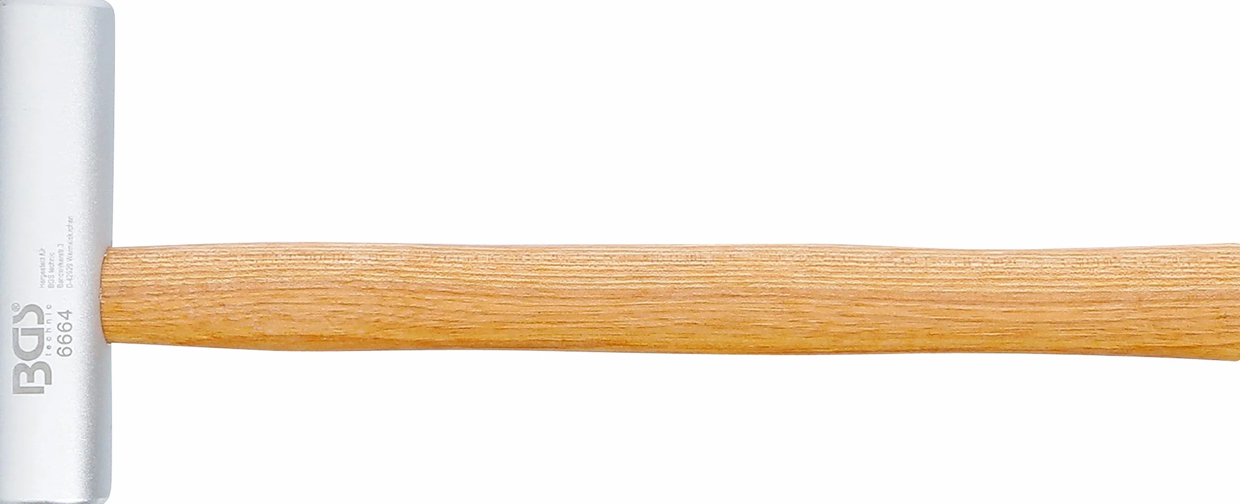 BGS 6664 | Młotek z aluminium i tworzywa sztucznego | bardzo długi obuch | Ø 30 mm | 300 g