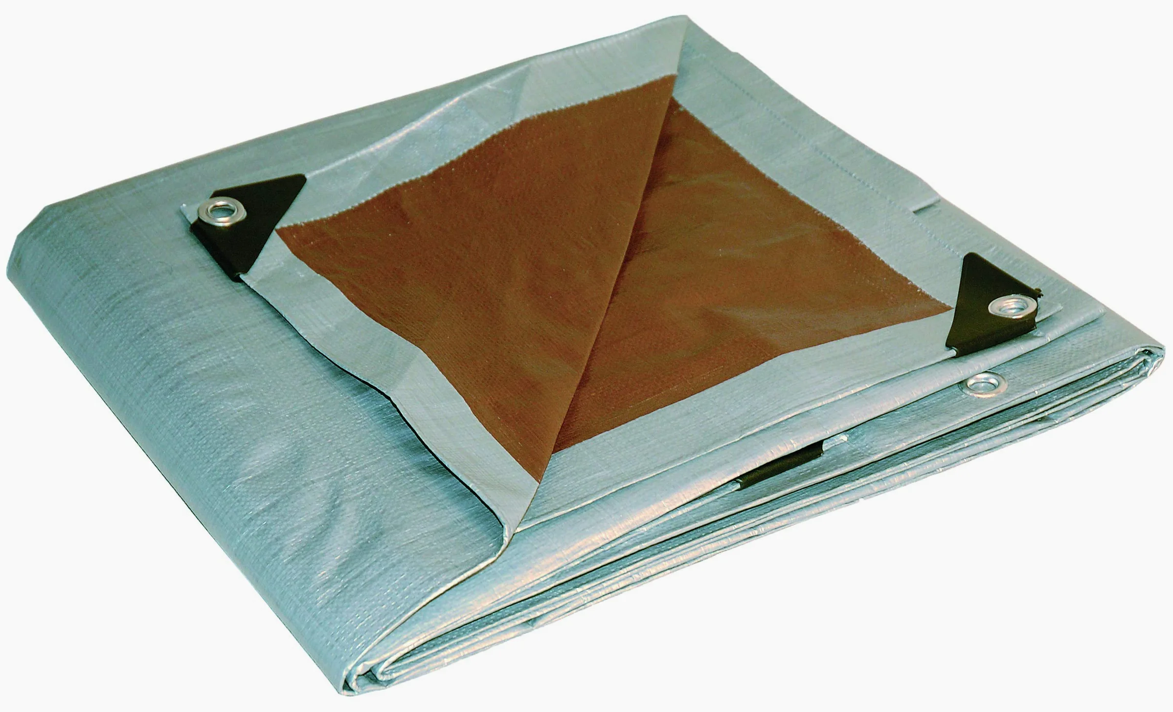 Dry Top 21216 srebrna/brązowa plandeka poliestrowa (splot 35 x 35 cm), polietylen aluminium, 30 x 40 cm