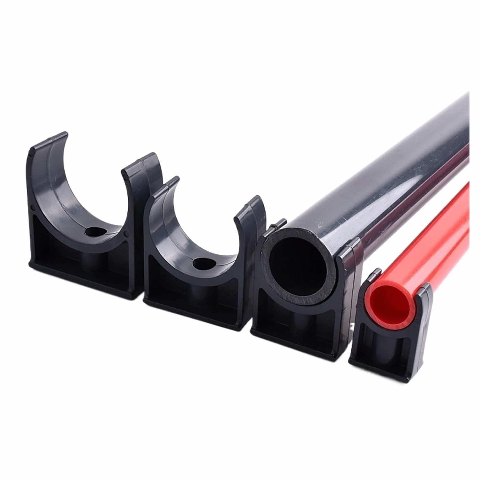 1~5 sztuk obejma rurowa pcv złącza nawadnianie ogrodu akwarium podlewanie Adapter armatura typ U złącze mocujące ID 20~110mm(90mm,5Pcs)