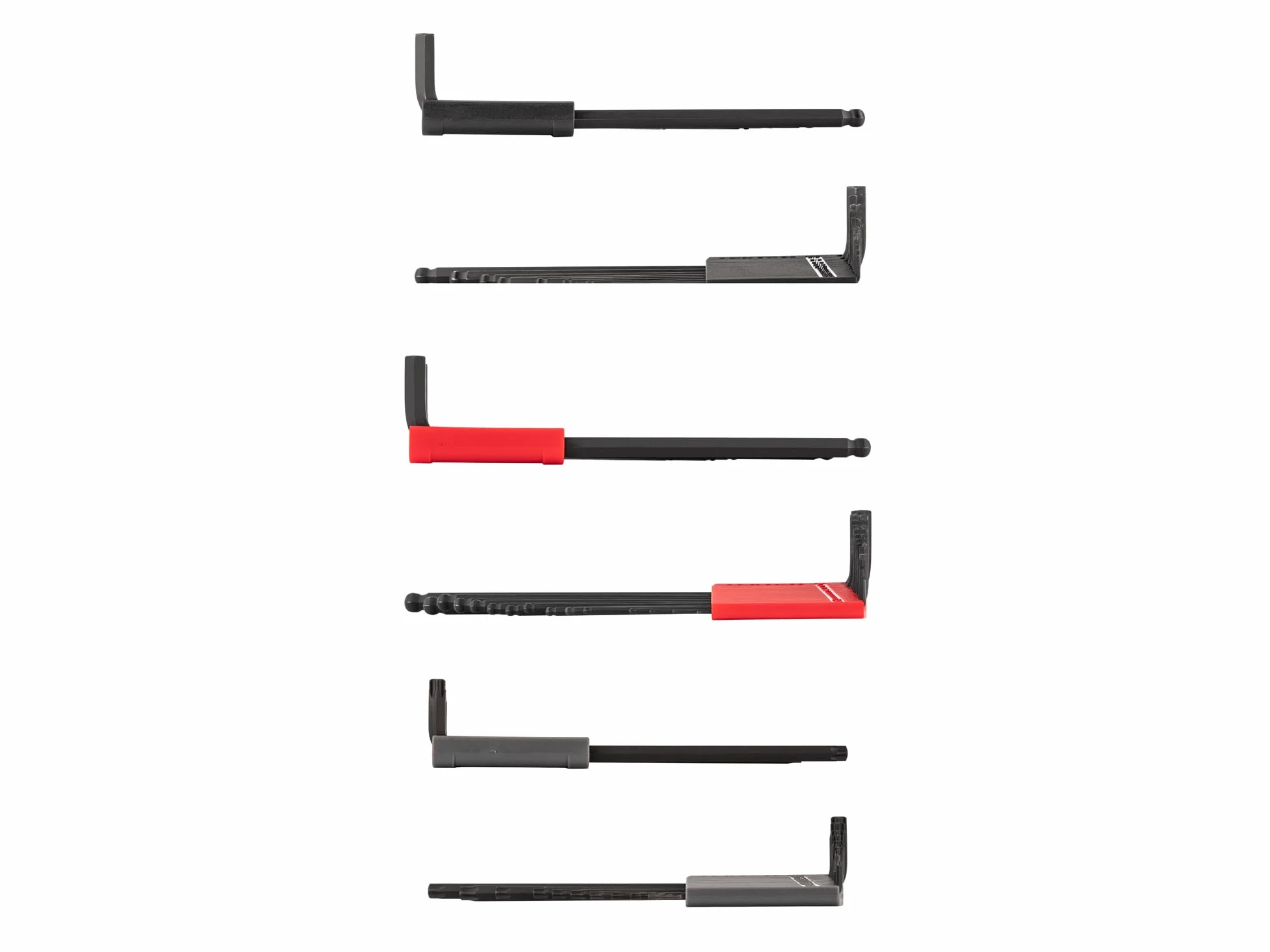 TEKTON Zestaw kluczy imbusowych i gwiazdek z uchwytami, 41-częściowy (0,050-3/20.3 cm, 1.3-10 mm, T6-T50) | KEY91002