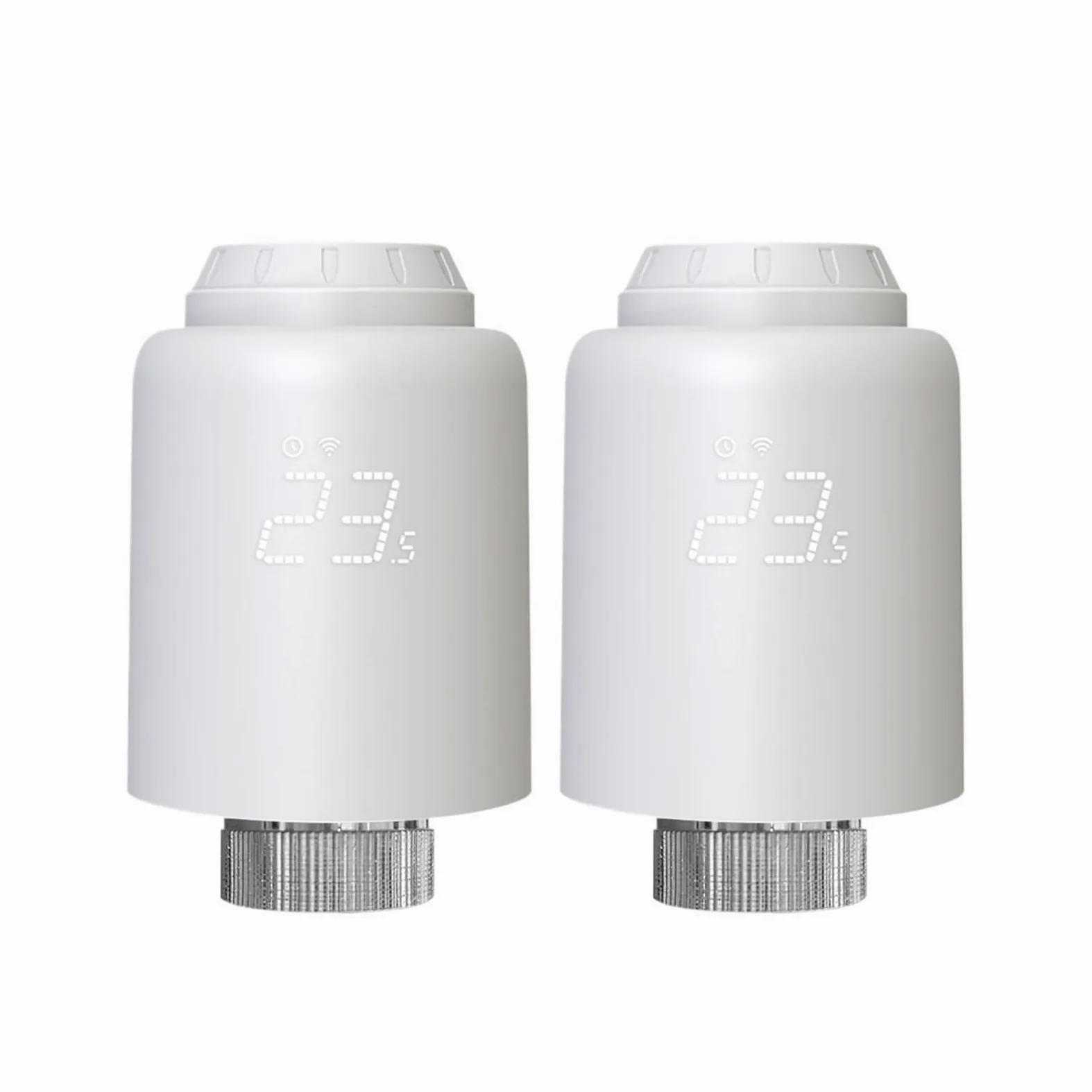 Inteligentny Termostat, Zawór Grzejnikowy TRV, Bezprzewodowy Pilot Zdalnego Sterowania, Regulator Temperatury Ogrzewania, Sterowanie Głosowe Informacja O ZgodnośCi(2PCS Valve)