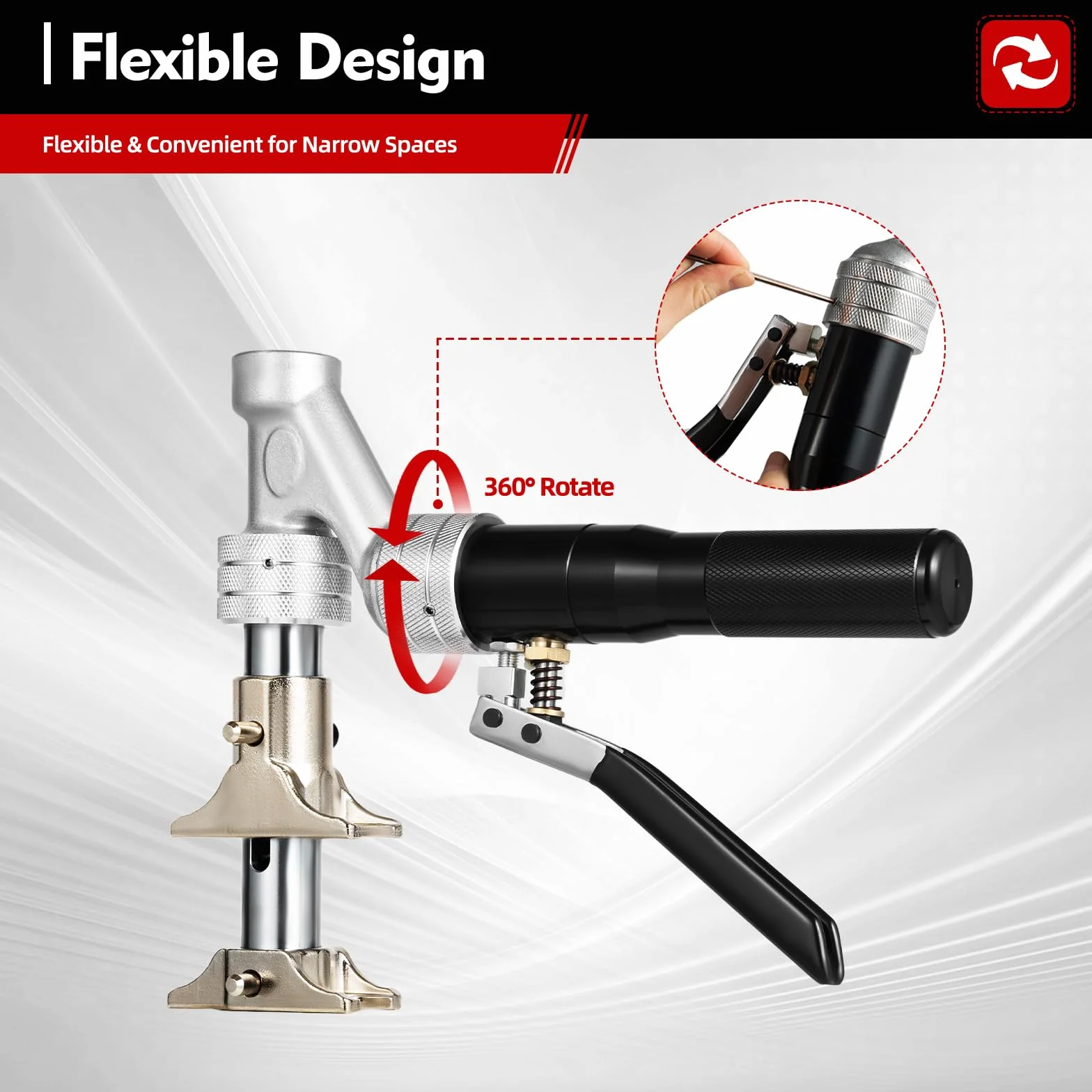 Hydrauliczne szczypce zaciskowe zestaw 3T ze stopu aluminium do rur z ogrzewaniem podłogowym 16-32 mm z przecinakiem do rur, 4 głowicami rozprężnymi i walizką transportową, profesjonalne narzędzie